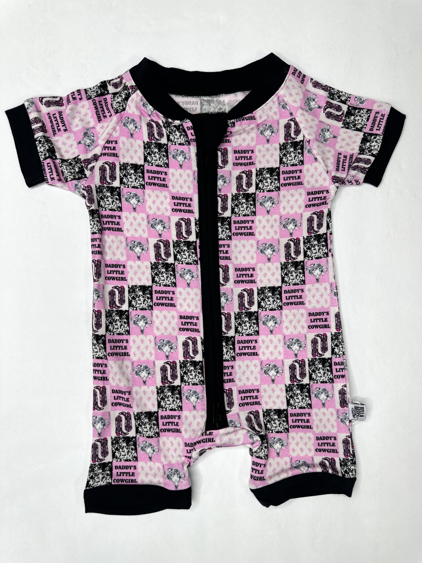 Daddy's Little Cowgirl Bamboo Shortie Romper (FINAL SALE)