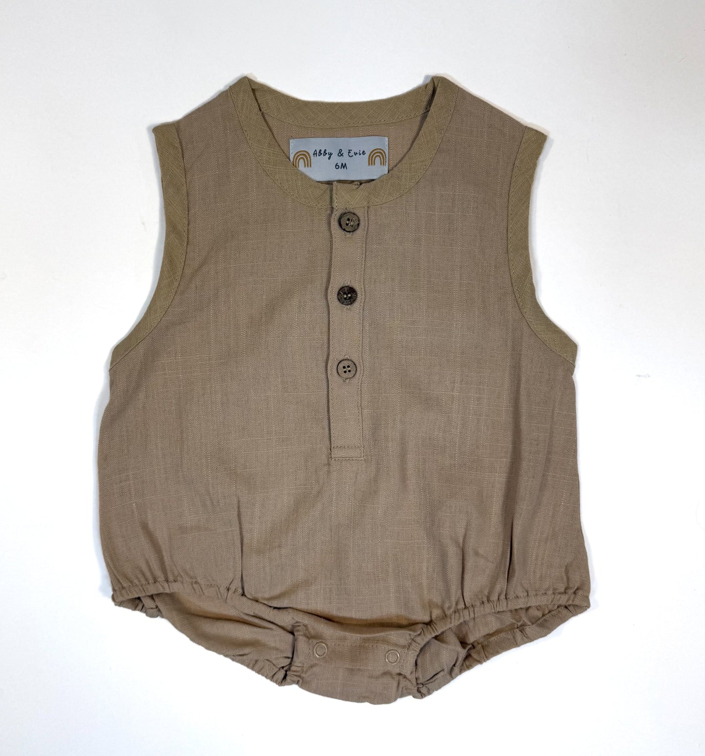 Brown Bubble Romper