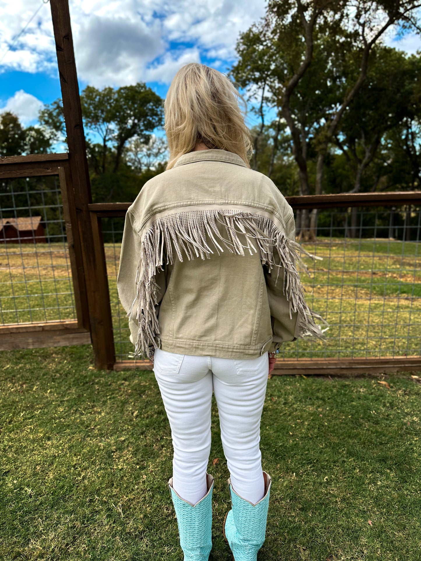 Women's Fringe Denim Jackets (Multiple Options) (FINAL SALE)
