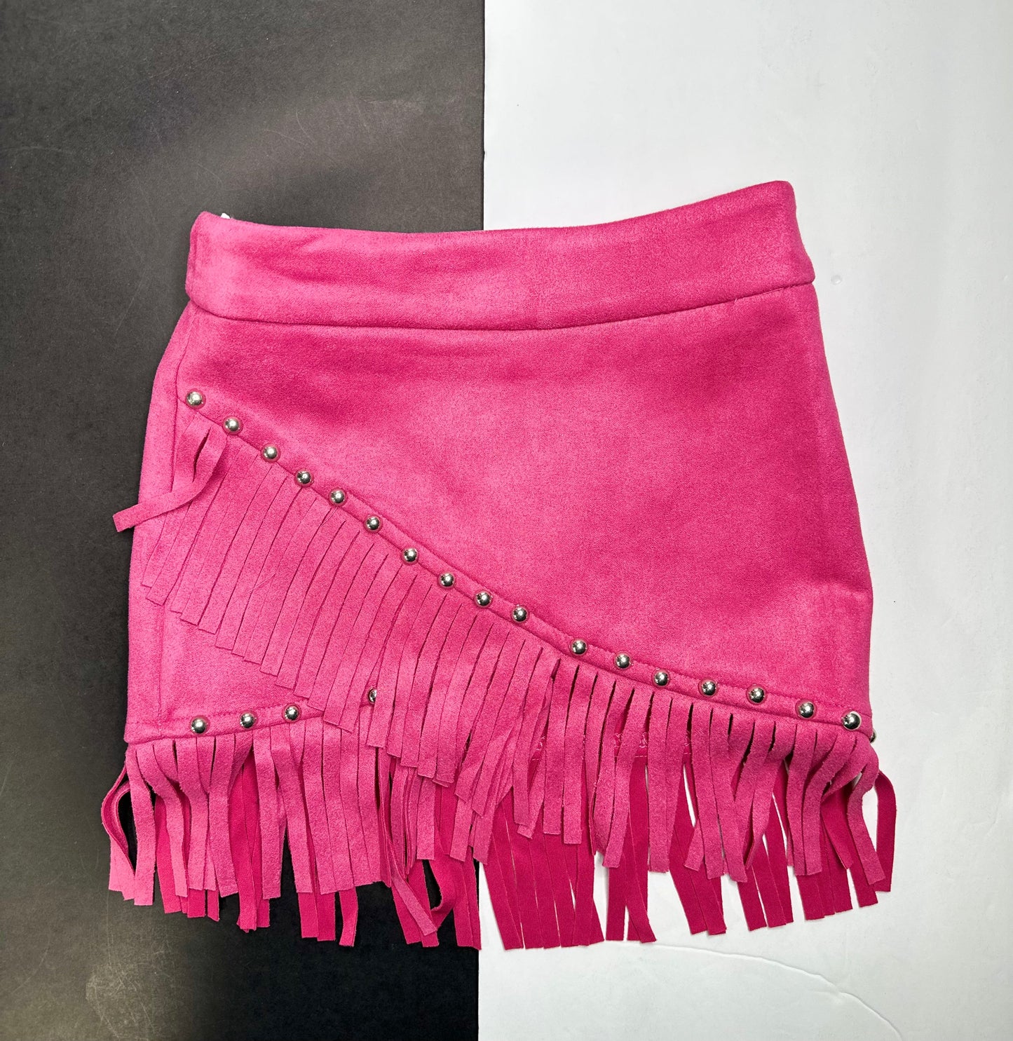 Size 10/12 Youth Suede-Like Studded Skirts (2 colors) (FINAL SALE)