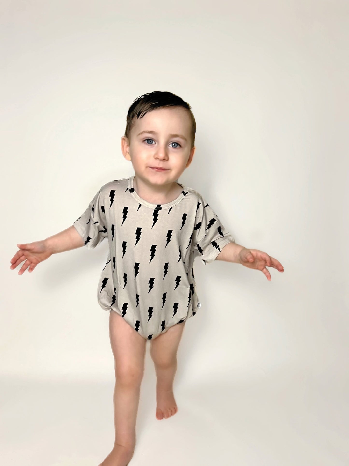 Neutral Bolts Oversized Bamboo Romper