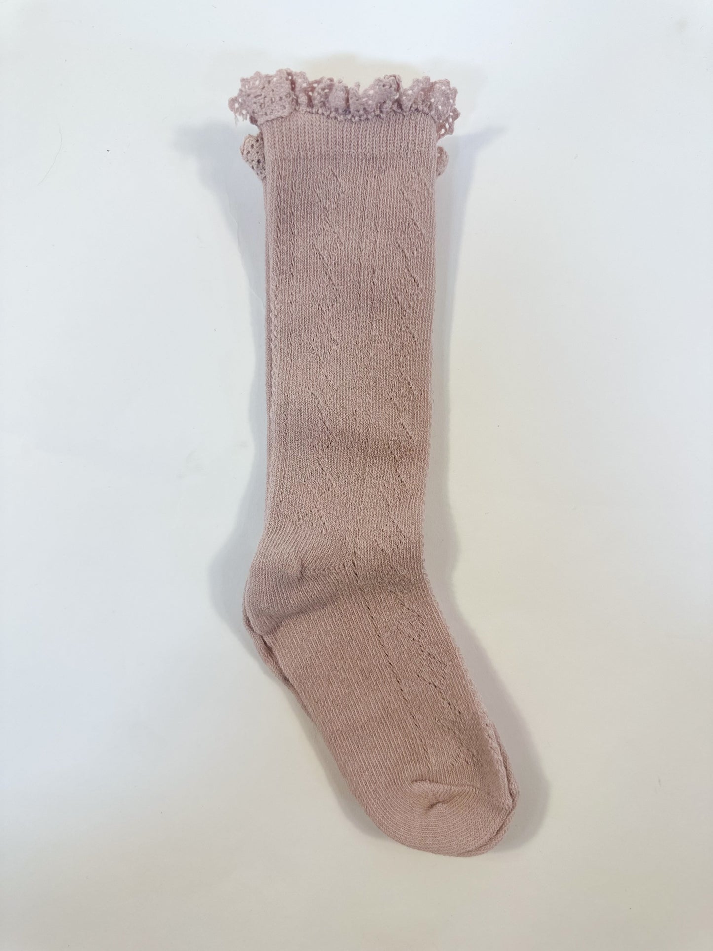 Knee High Knit Lace Girl Socks (FINAL SALE)