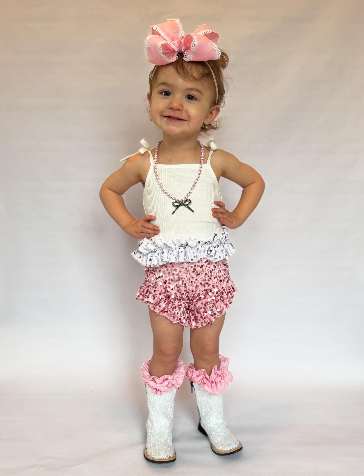 Sequin Tie Tops (Multiple Colors) (FINAL SALE)