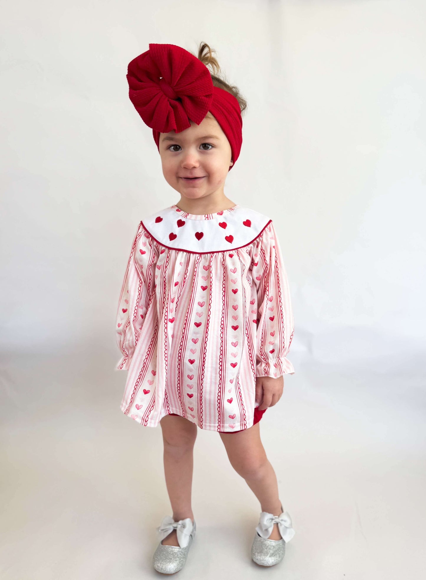 Girls Love Ya Valentines Smocked Girls Set (FINAL SALE)