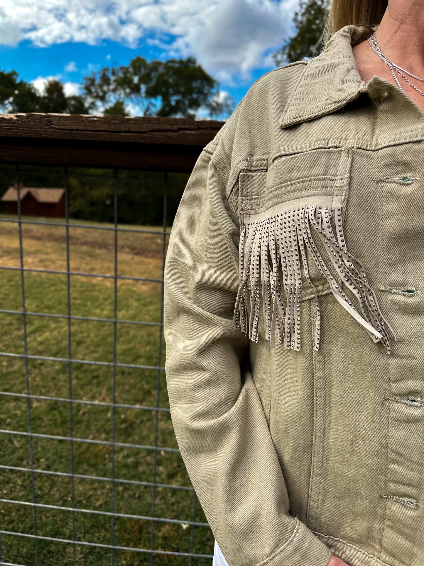 Women's Fringe Denim Jackets (Multiple Options) (FINAL SALE)
