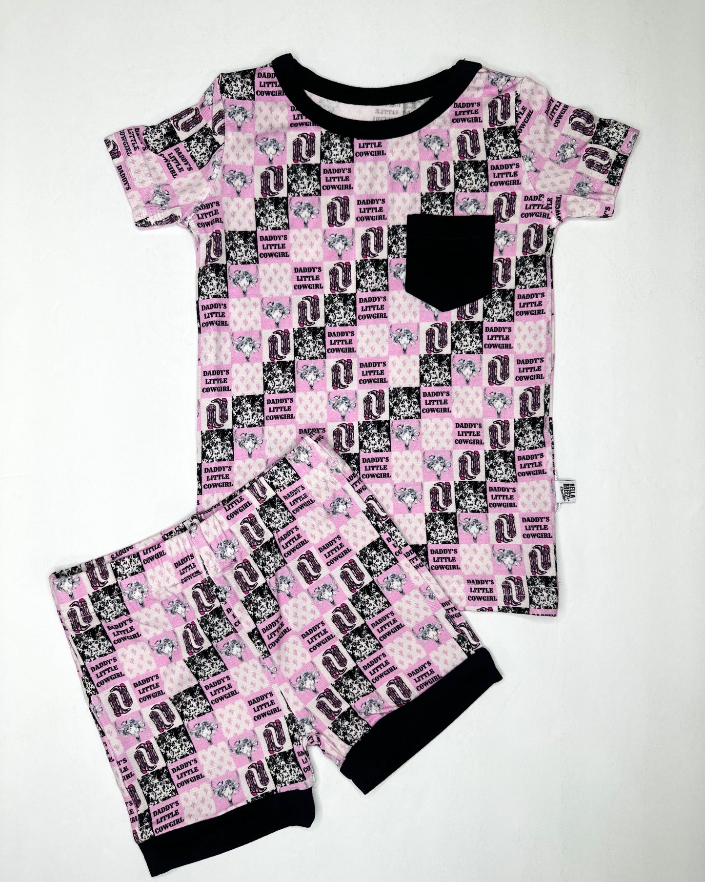 Daddy's Little Cowgirl Bamboo Short Set (FINAL SALE)