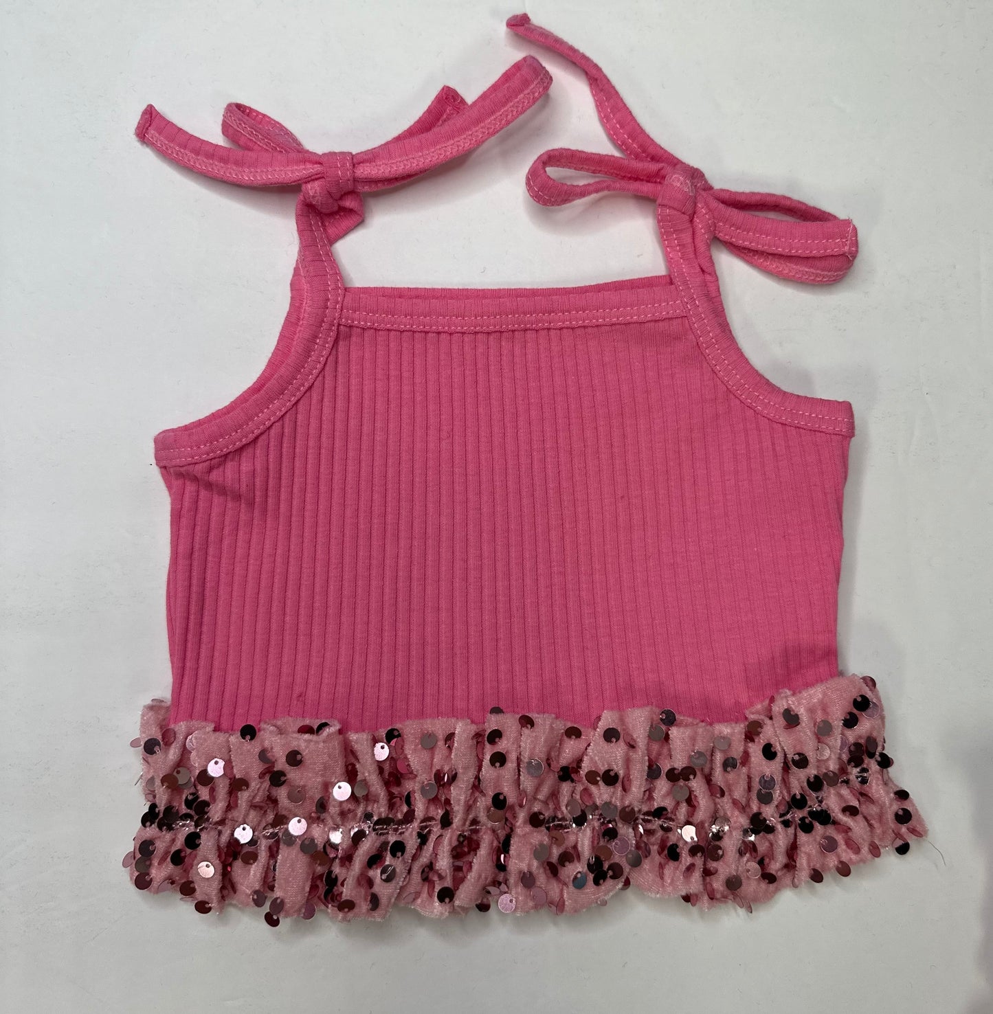 Sequin Tie Tops (Multiple Colors) (FINAL SALE)