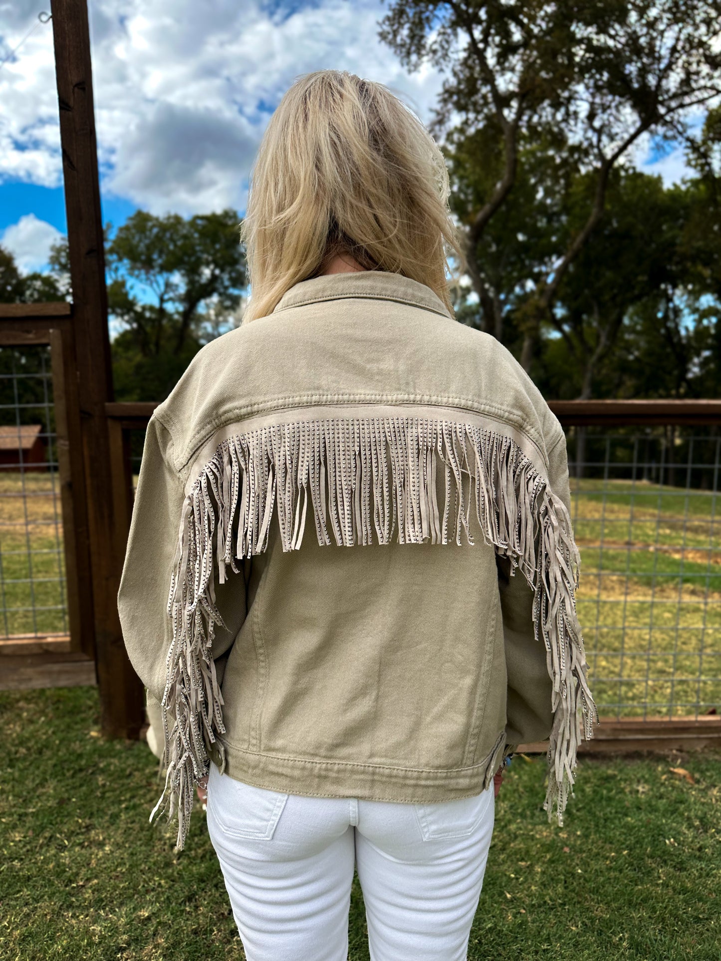 Women's Fringe Denim Jackets (Multiple Options) (FINAL SALE)