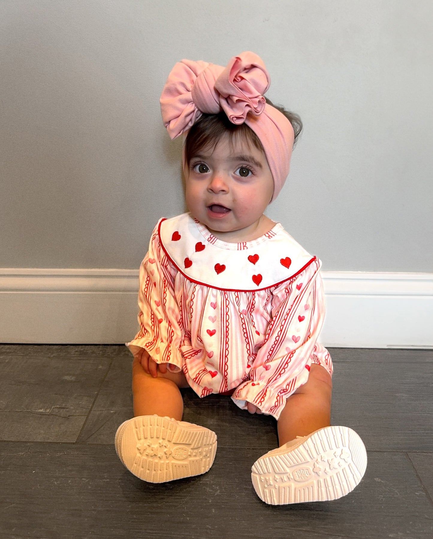 Girls Love Ya Valentines Smocked Girls Set (FINAL SALE)