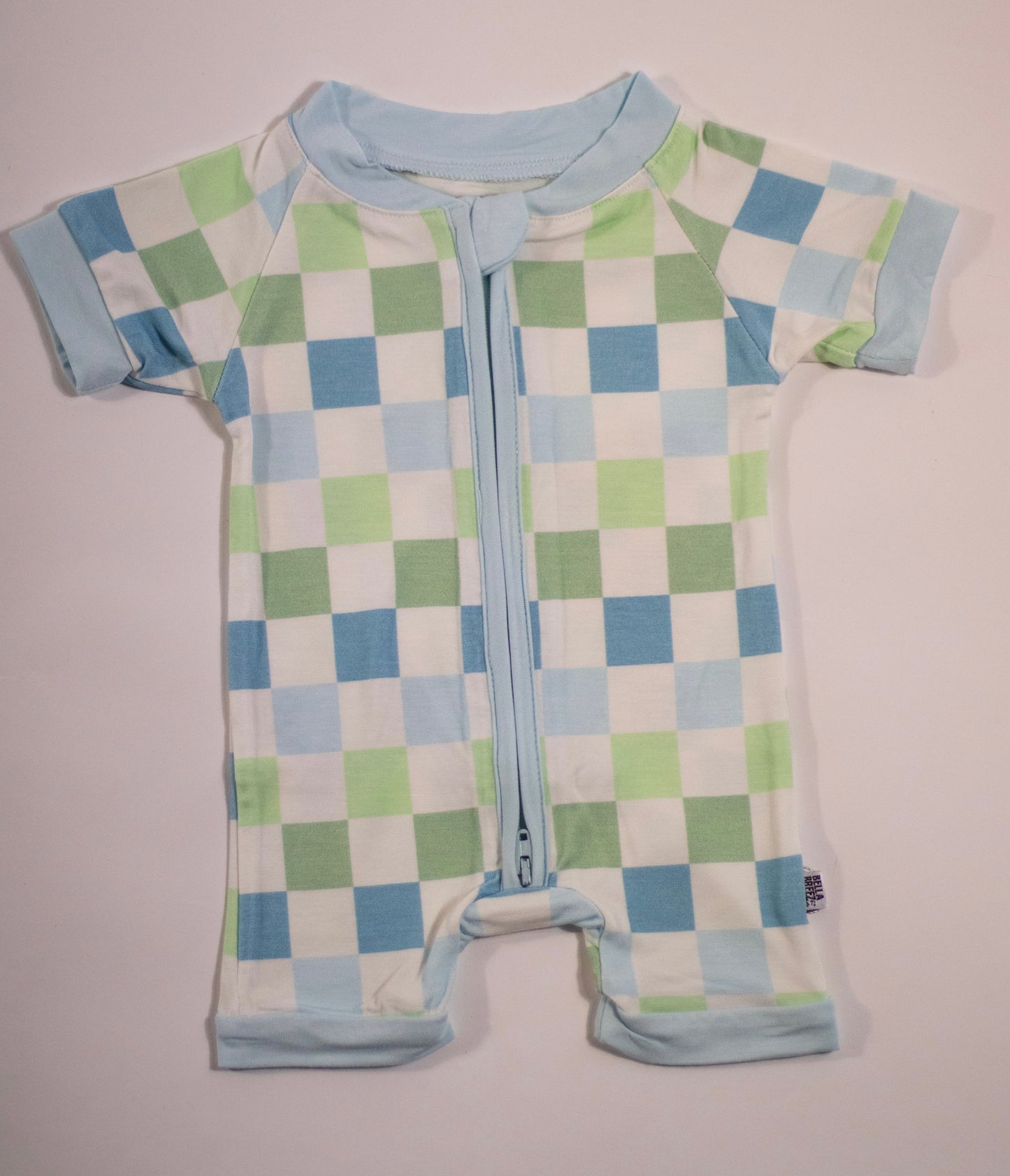 Ocean Checks Bamboo Shortie Romper