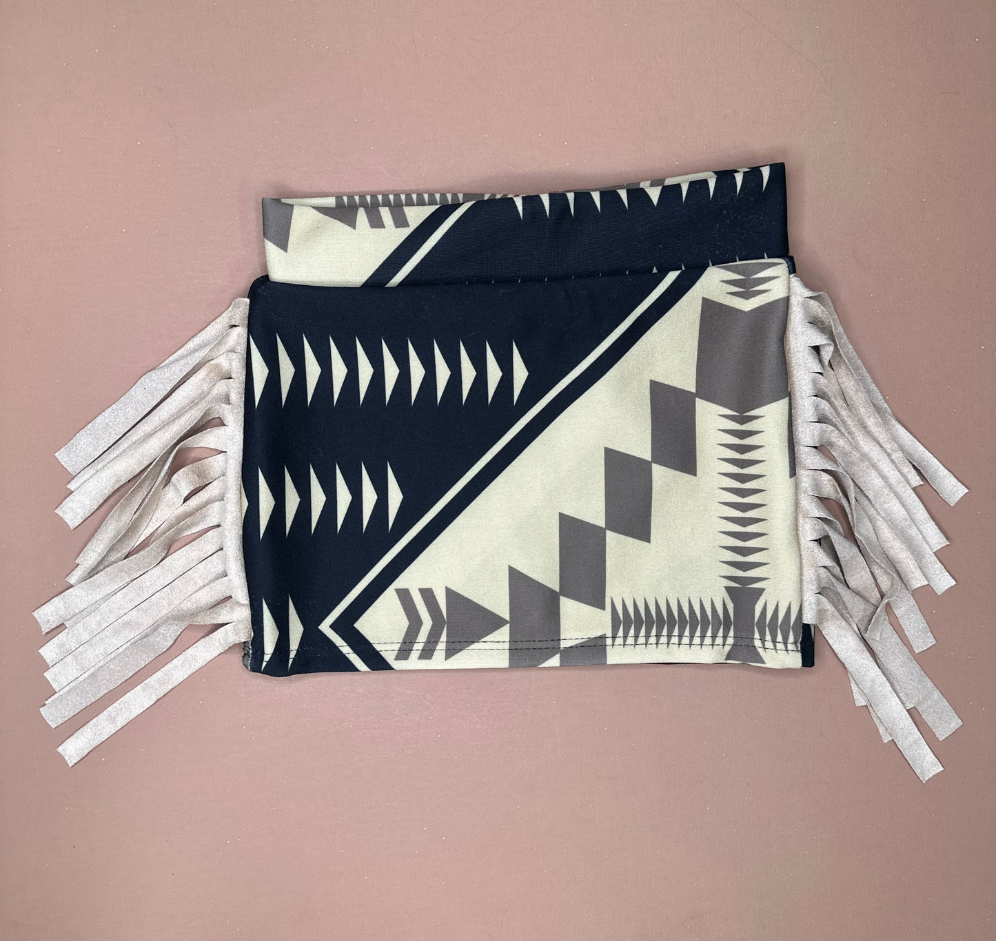 Youth 8/10 Gold Aztec Fringe Skirt (FINAL SALE)