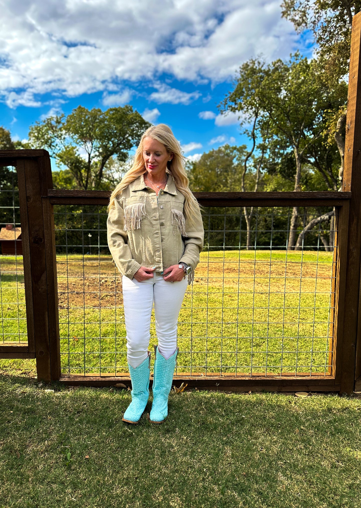 Women's Fringe Denim Jackets (Multiple Options) (FINAL SALE)