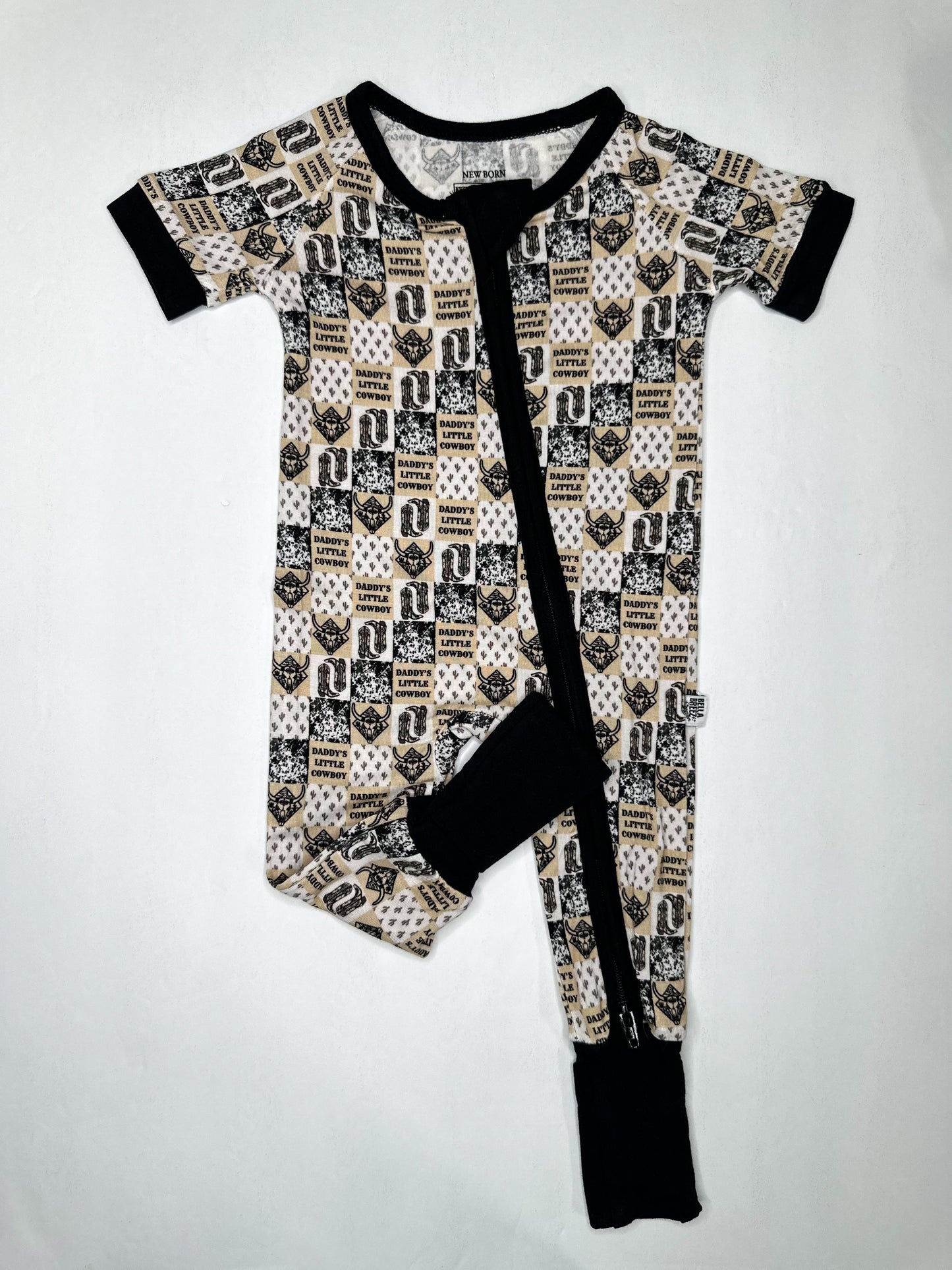 Daddy's Little Cowboy Short Sleeve Bamboo Sleeper (FINAL SALE)