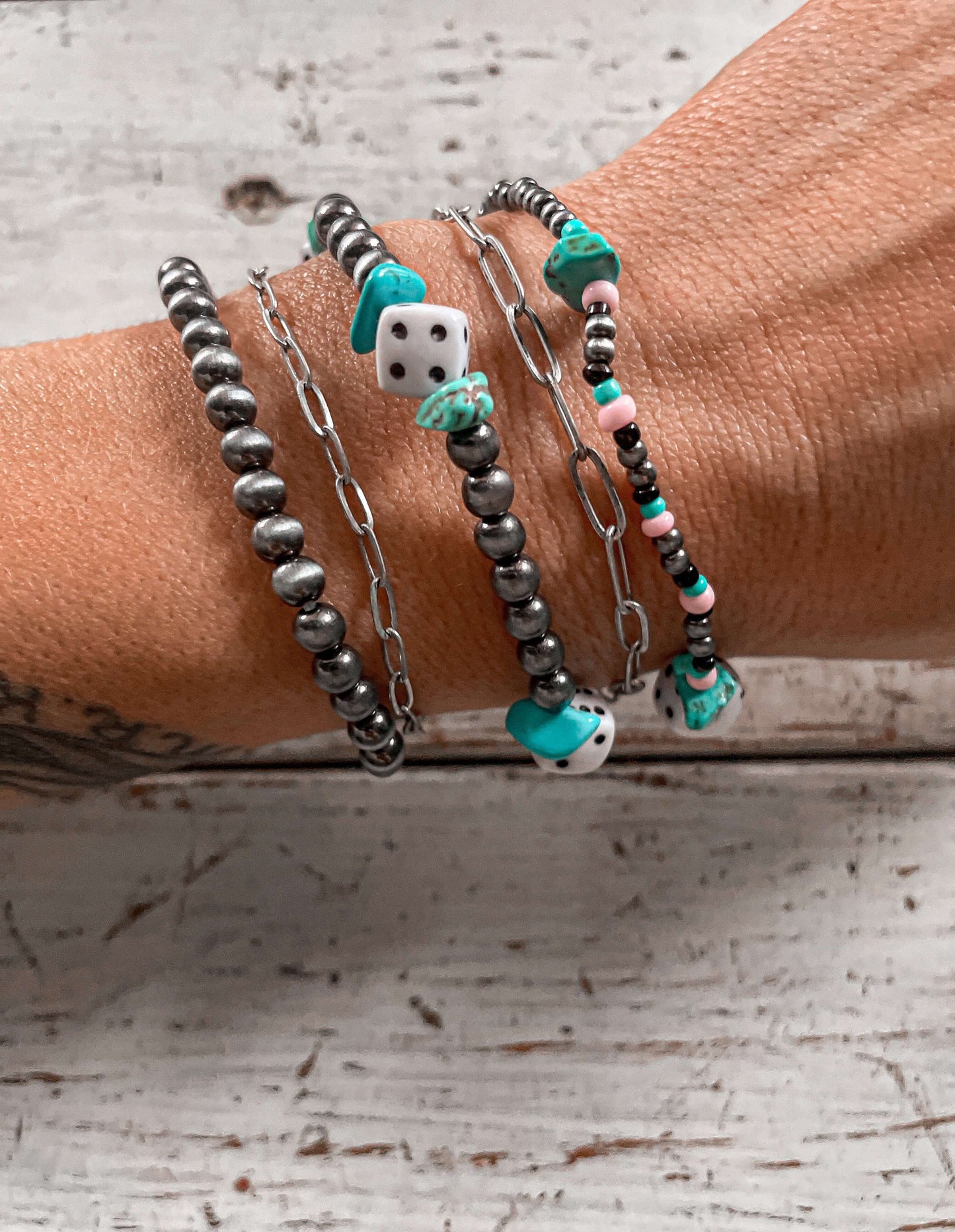 Roll The Dice Bracelet Set