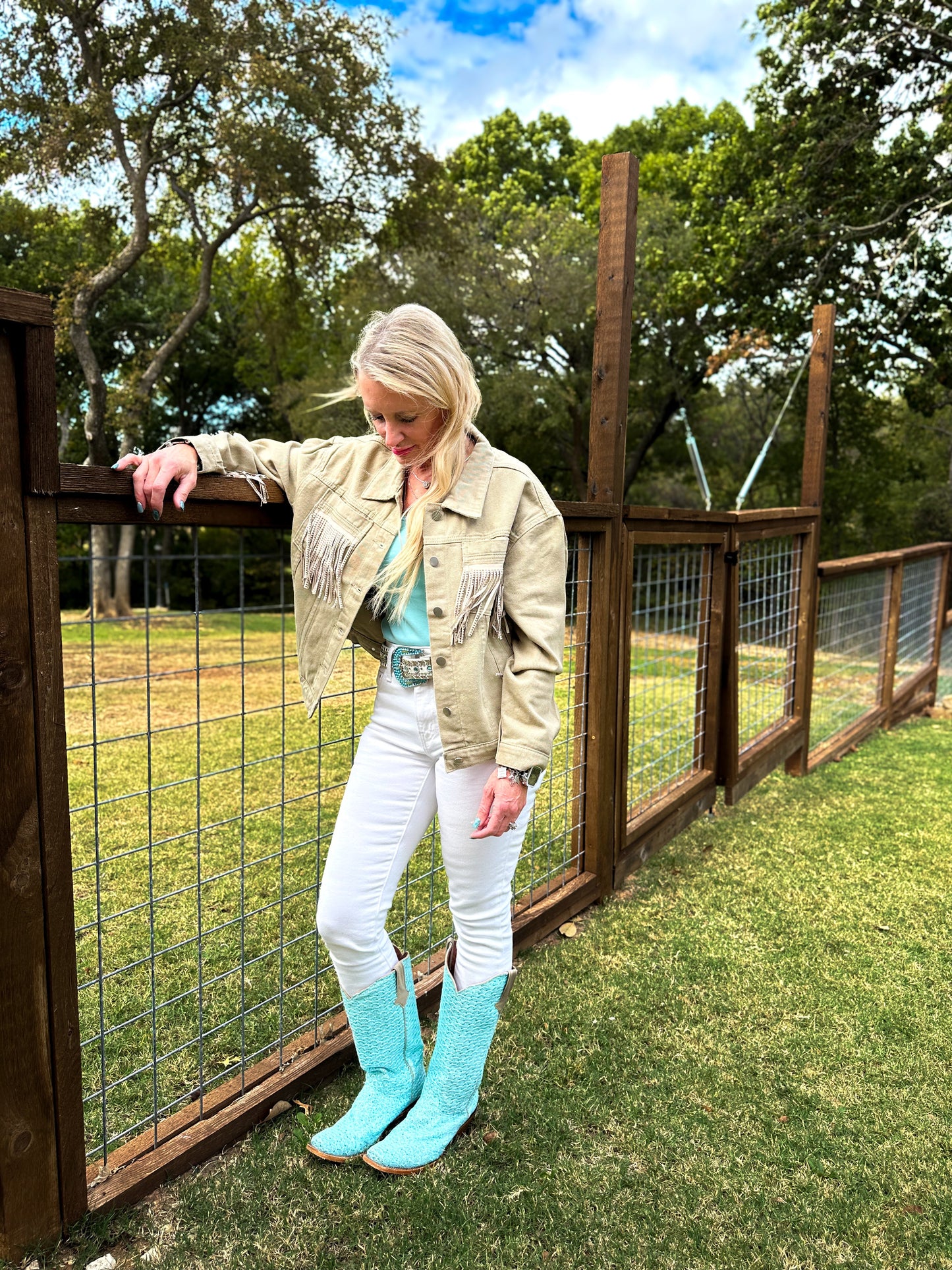 Women's Fringe Denim Jackets (Multiple Options) (FINAL SALE)