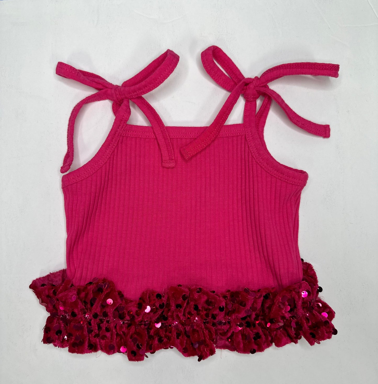 Sequin Tie Tops (Multiple Colors) (FINAL SALE)