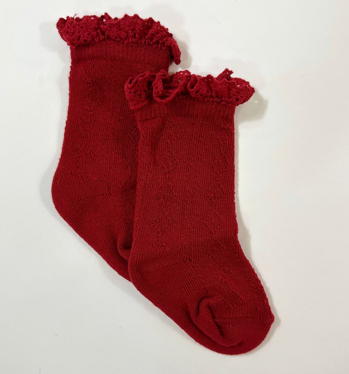 Knee High Knit Lace Girl Socks (FINAL SALE)