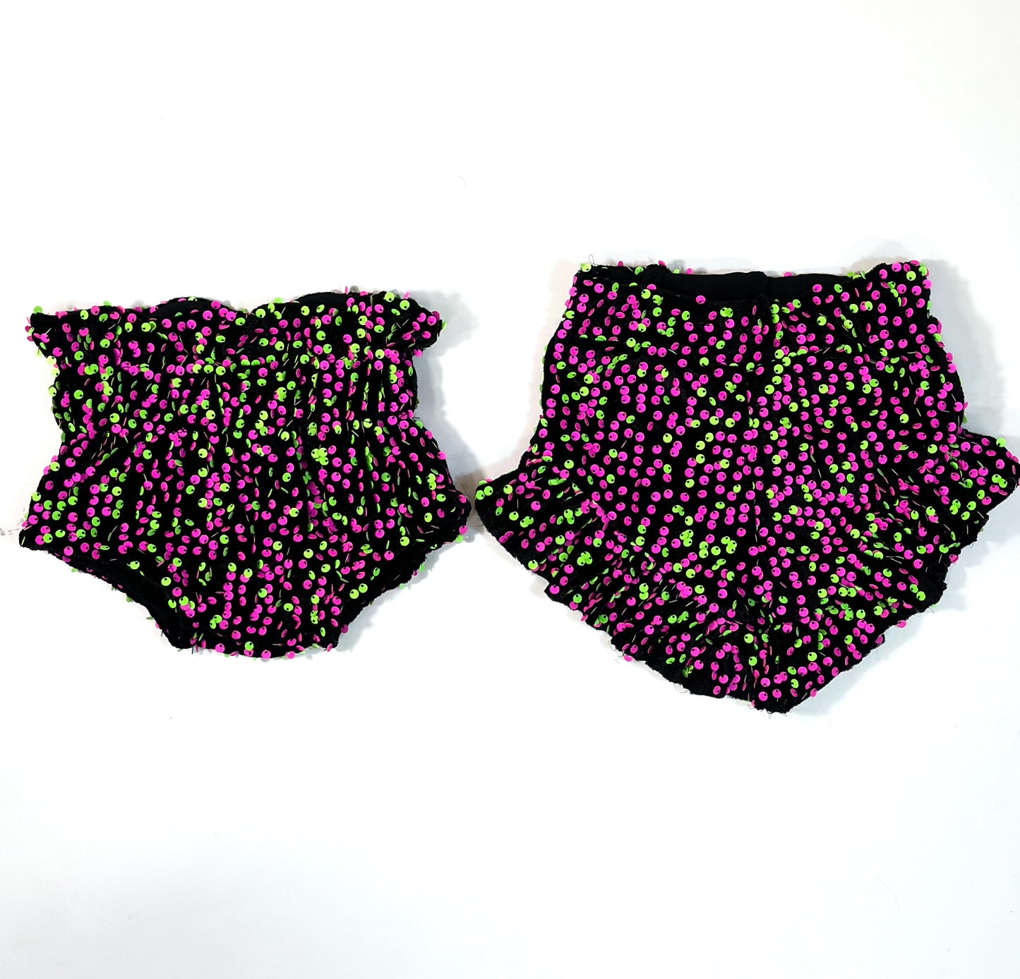 Pink & Green Sequin Bloomies & Shorties (FINAL SALE)