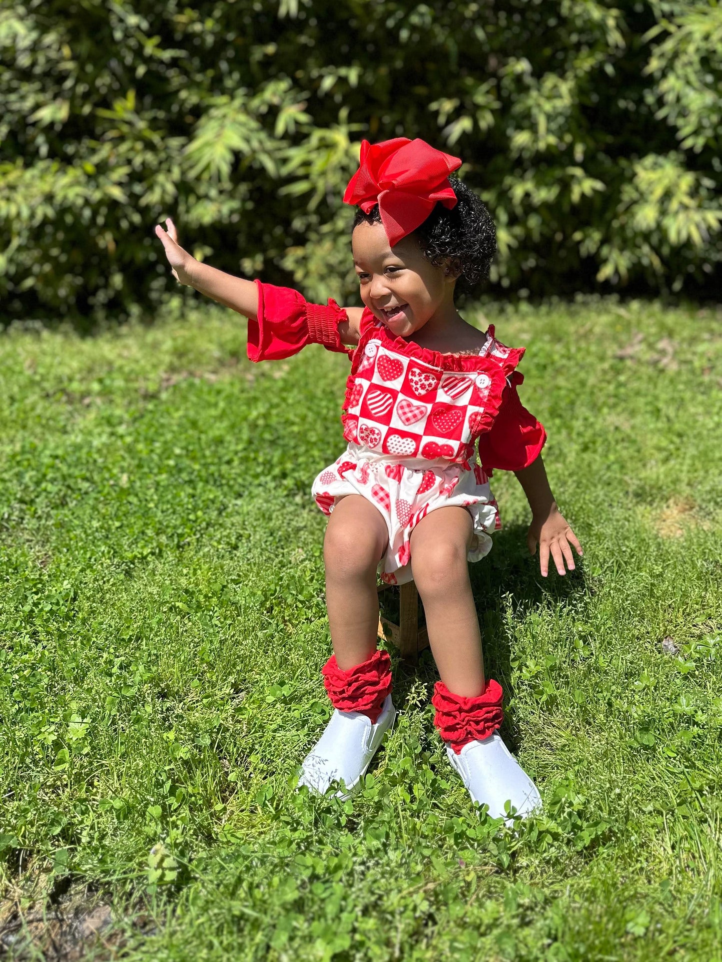 Valentine Hearts Romper (FINAL SALE)