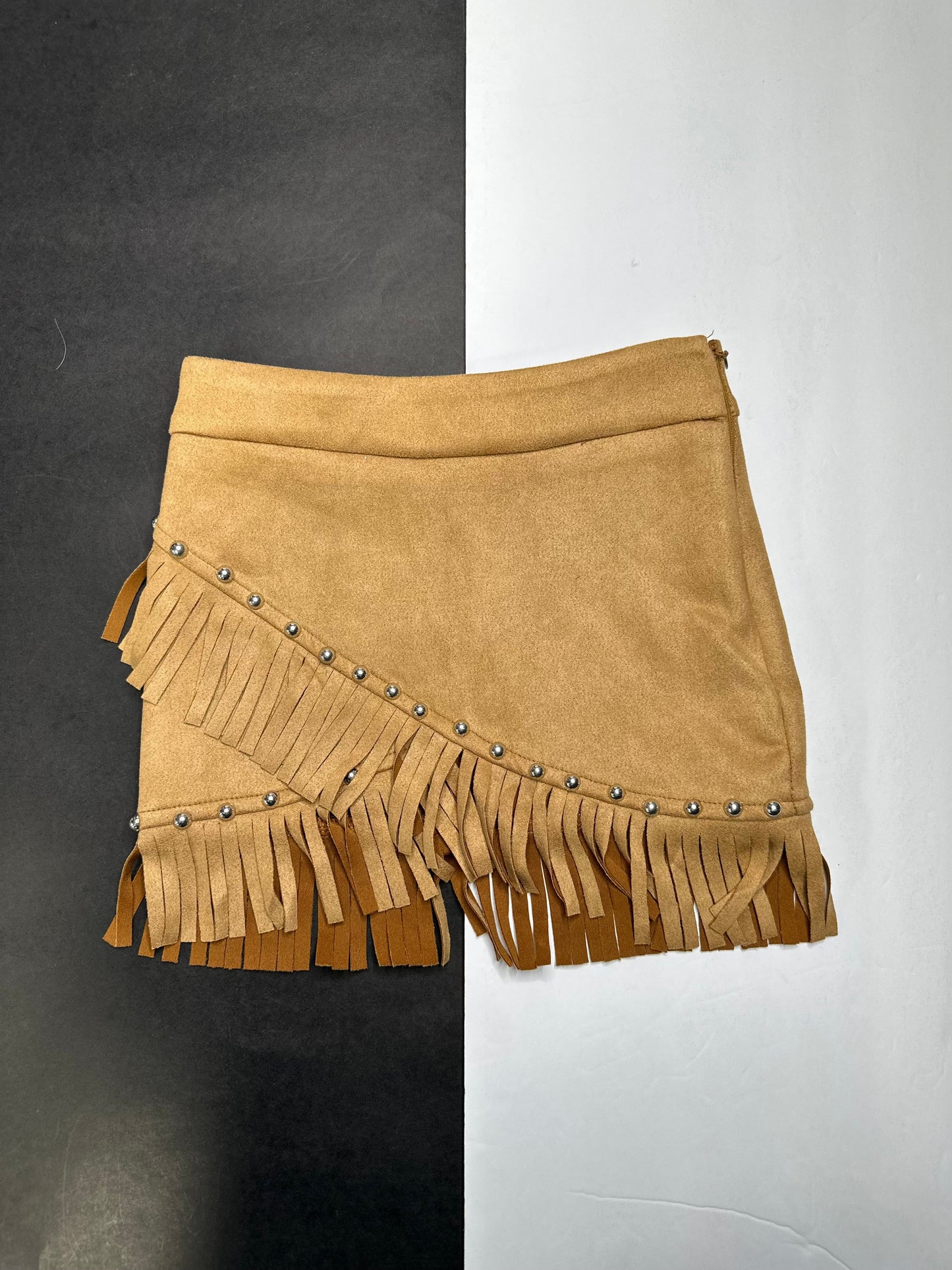 Size 10/12 Youth Suede-Like Studded Skirts (2 colors) (FINAL SALE)