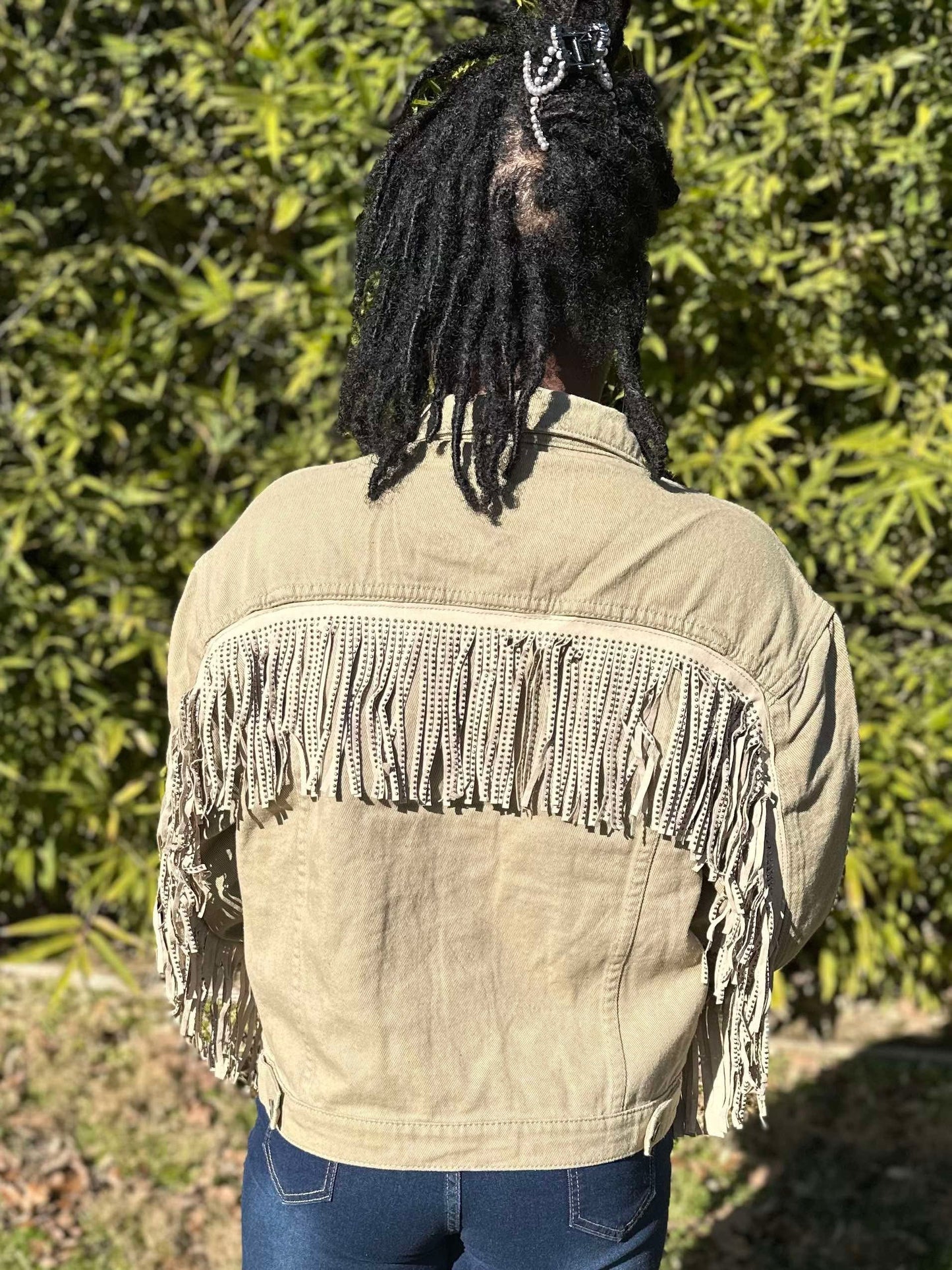 Women's Fringe Denim Jackets (Multiple Options) (FINAL SALE)