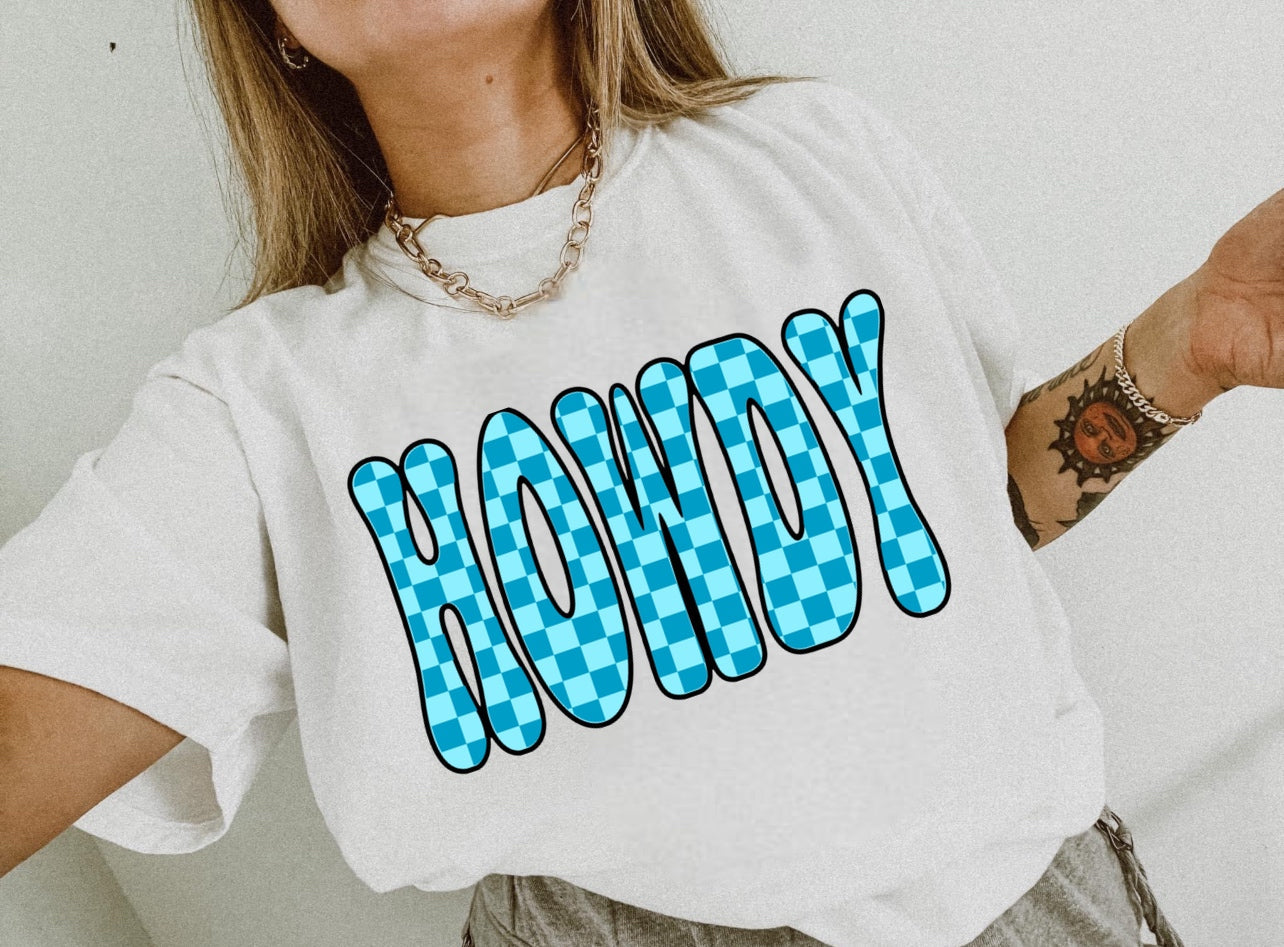 TURQUOISE HOWDY PNG DIGITAL DOWNLOAD