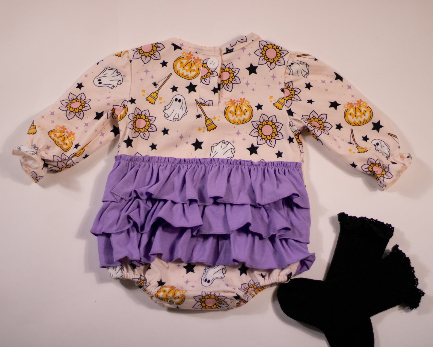 Purple Trimmed Halloween Bubble (FINAL SALE)