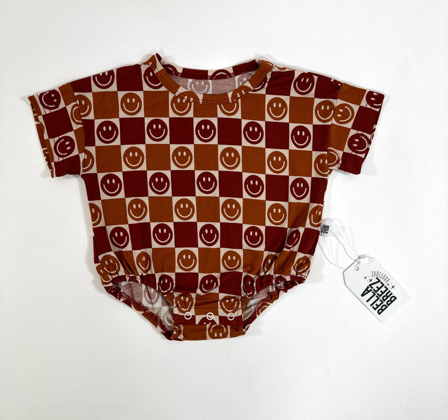 Fall Checks Oversized Bamboo Romper