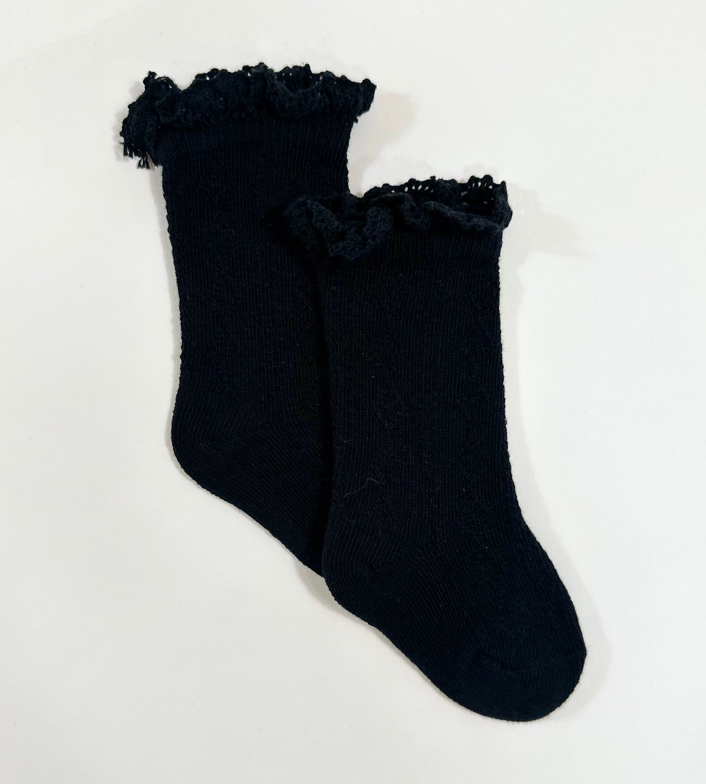 Knee High Knit Lace Girl Socks (FINAL SALE)