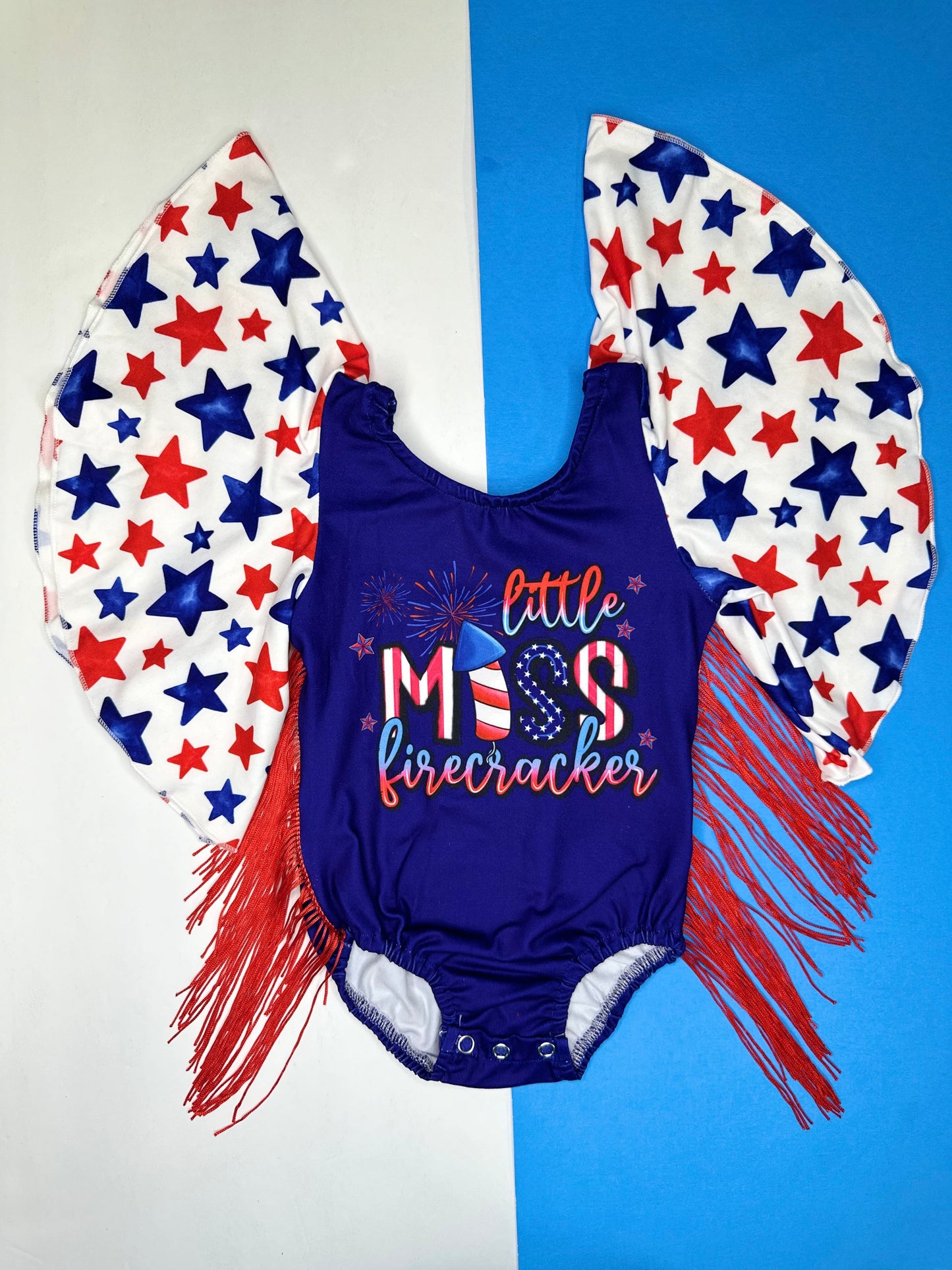 Little Miss Firecracker Leo/Top (FINAL SALE)