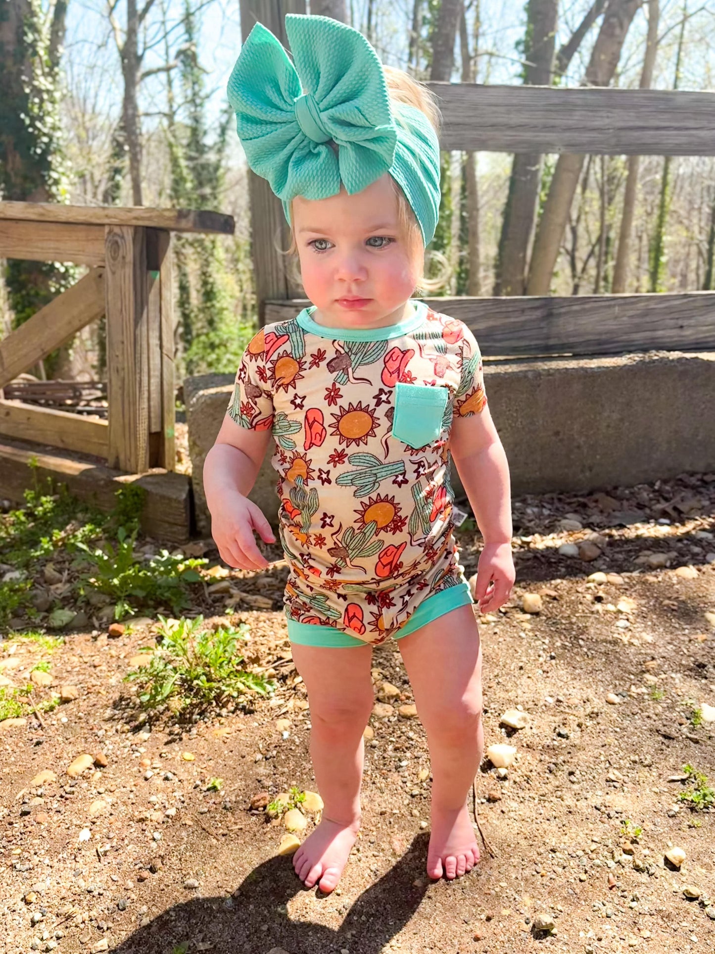 Wild West Bamboo Short Set