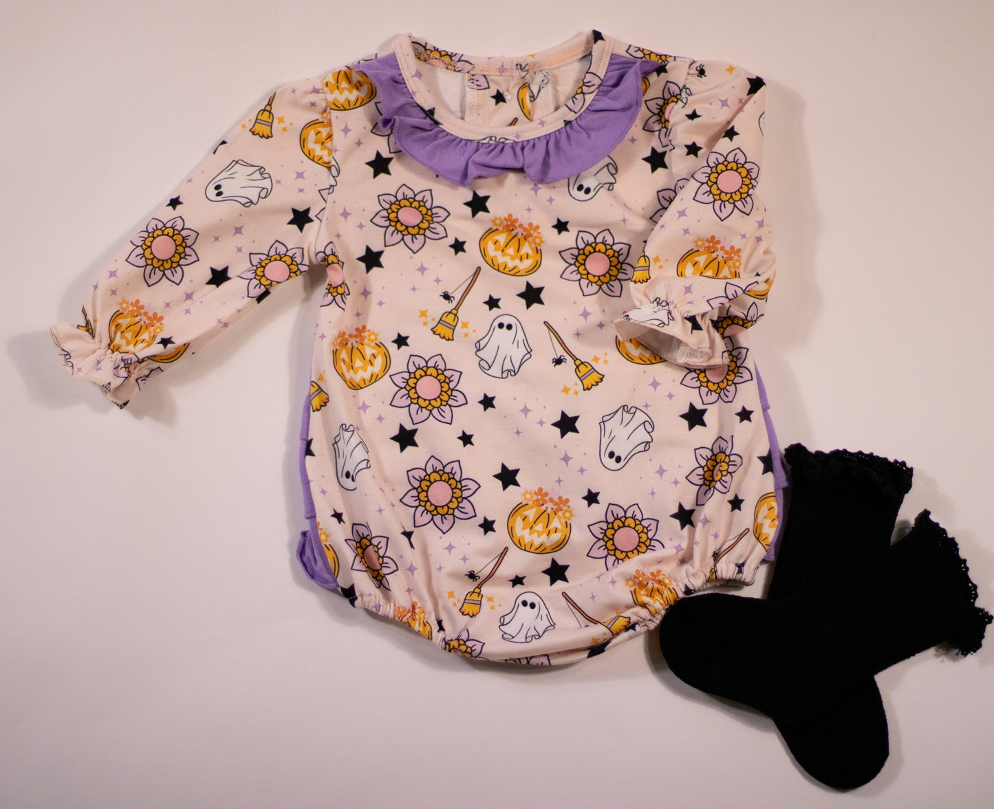 Purple Trimmed Halloween Bubble (FINAL SALE)