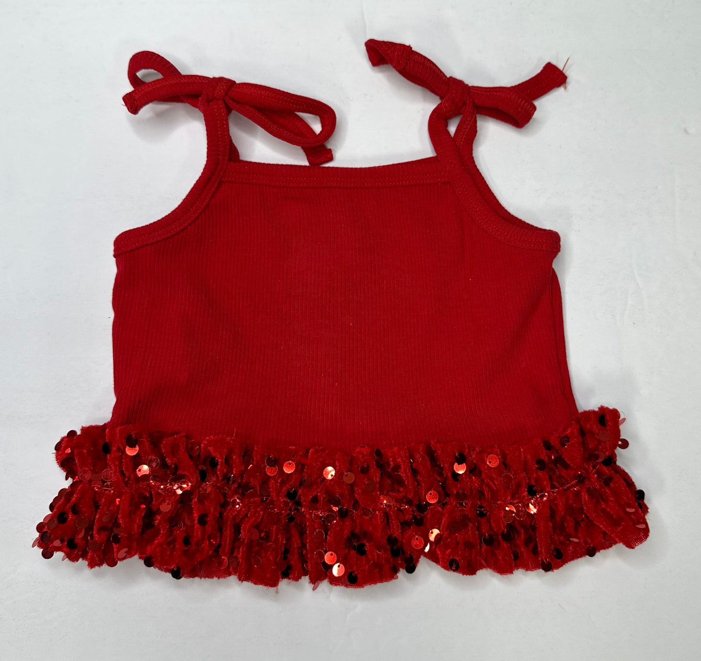Sequin Tie Tops (Multiple Colors) (FINAL SALE)