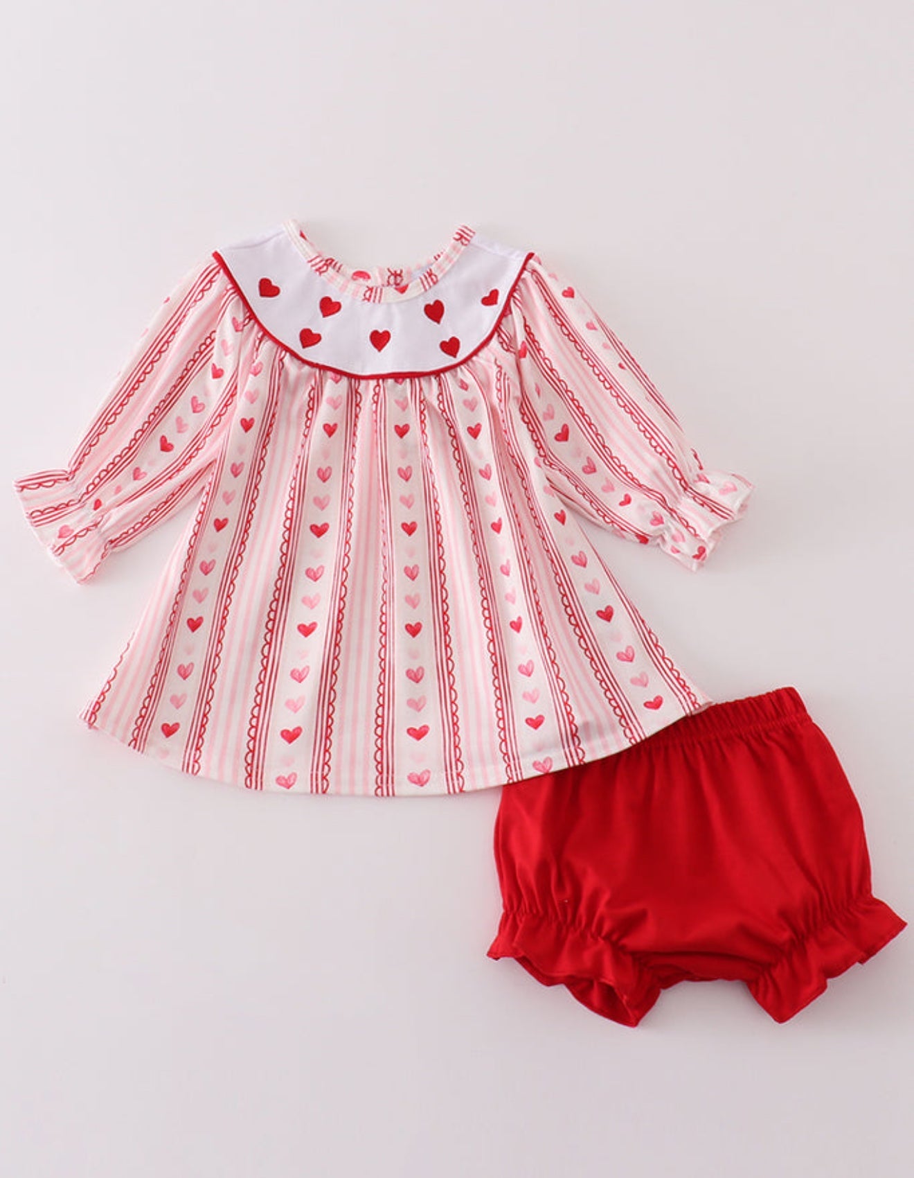 Girls Love Ya Valentines Smocked Girls Set (FINAL SALE)