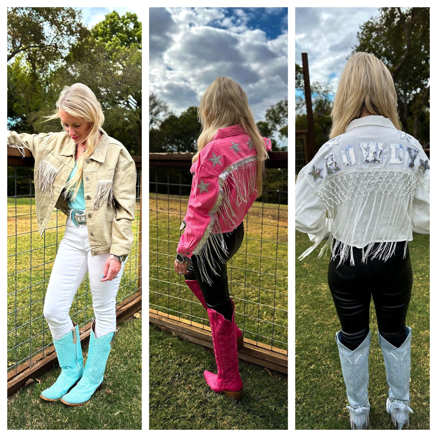 Women's Fringe Denim Jackets (Multiple Options) (FINAL SALE)