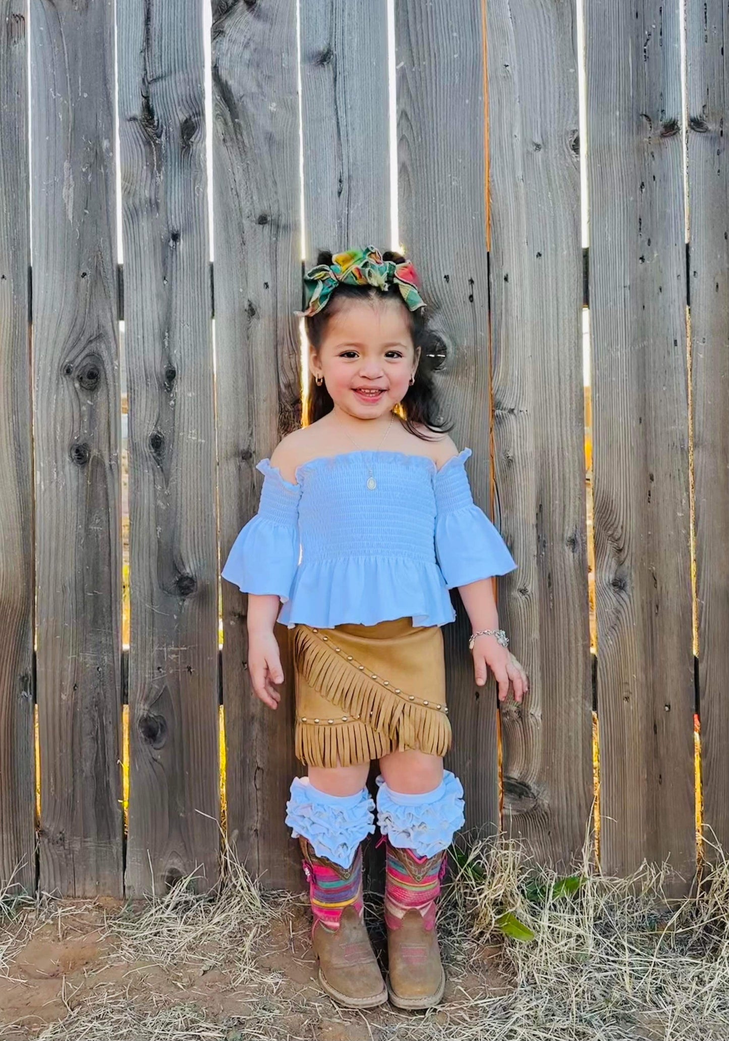 Size 10/12 Youth Suede-Like Studded Skirts (2 colors) (FINAL SALE)