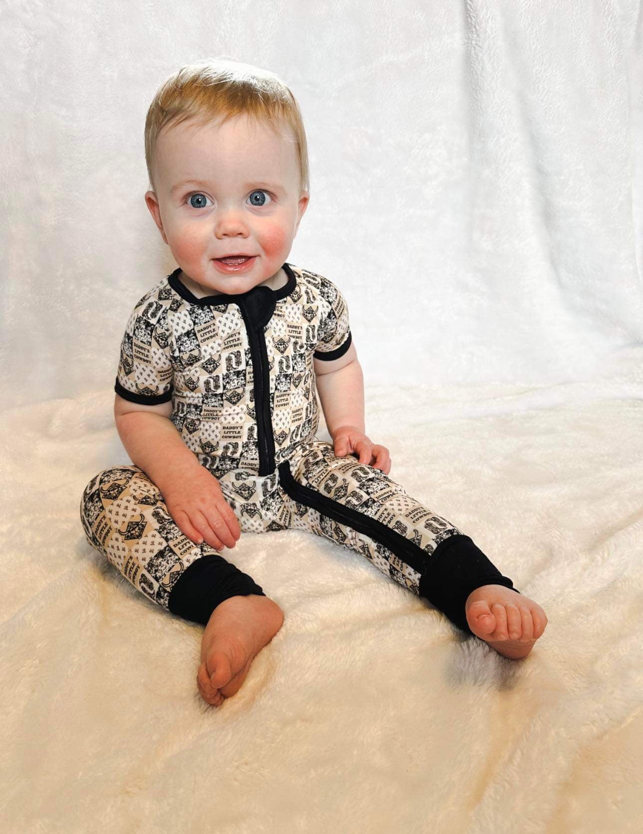 Daddy's Little Cowboy Short Sleeve Bamboo Sleeper (FINAL SALE)