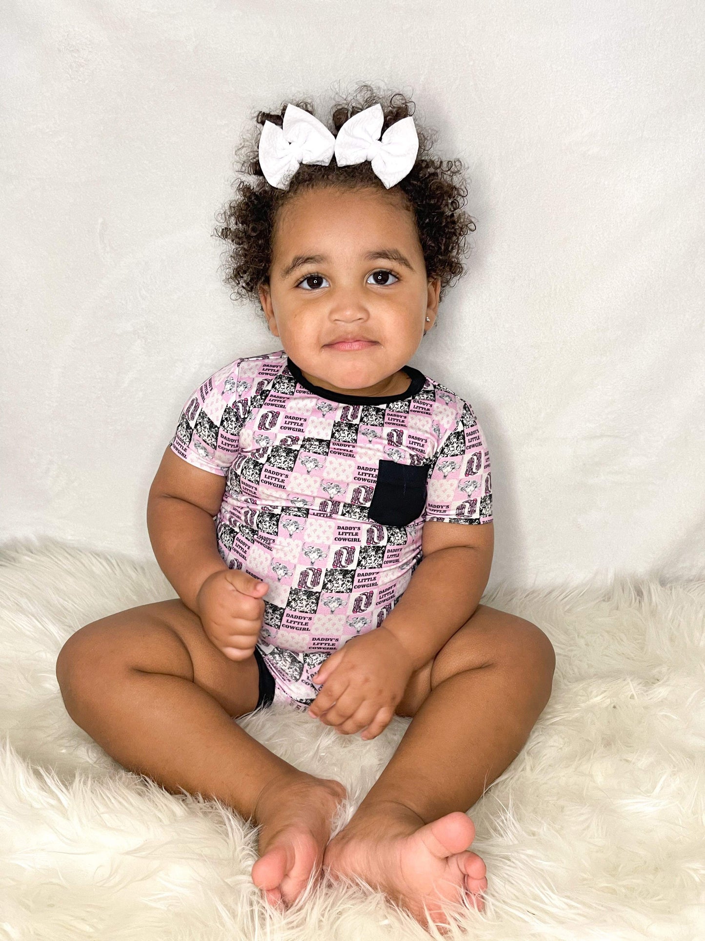Daddy's Little Cowgirl Bamboo Short Set (FINAL SALE)