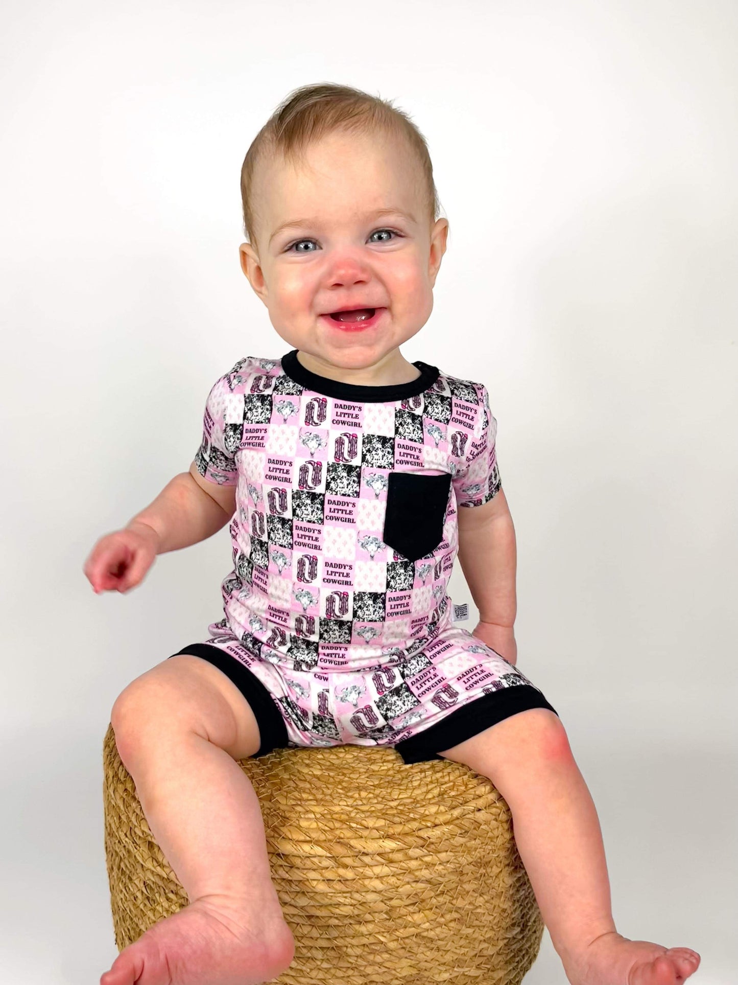 Daddy's Little Cowgirl Bamboo Short Set (FINAL SALE)