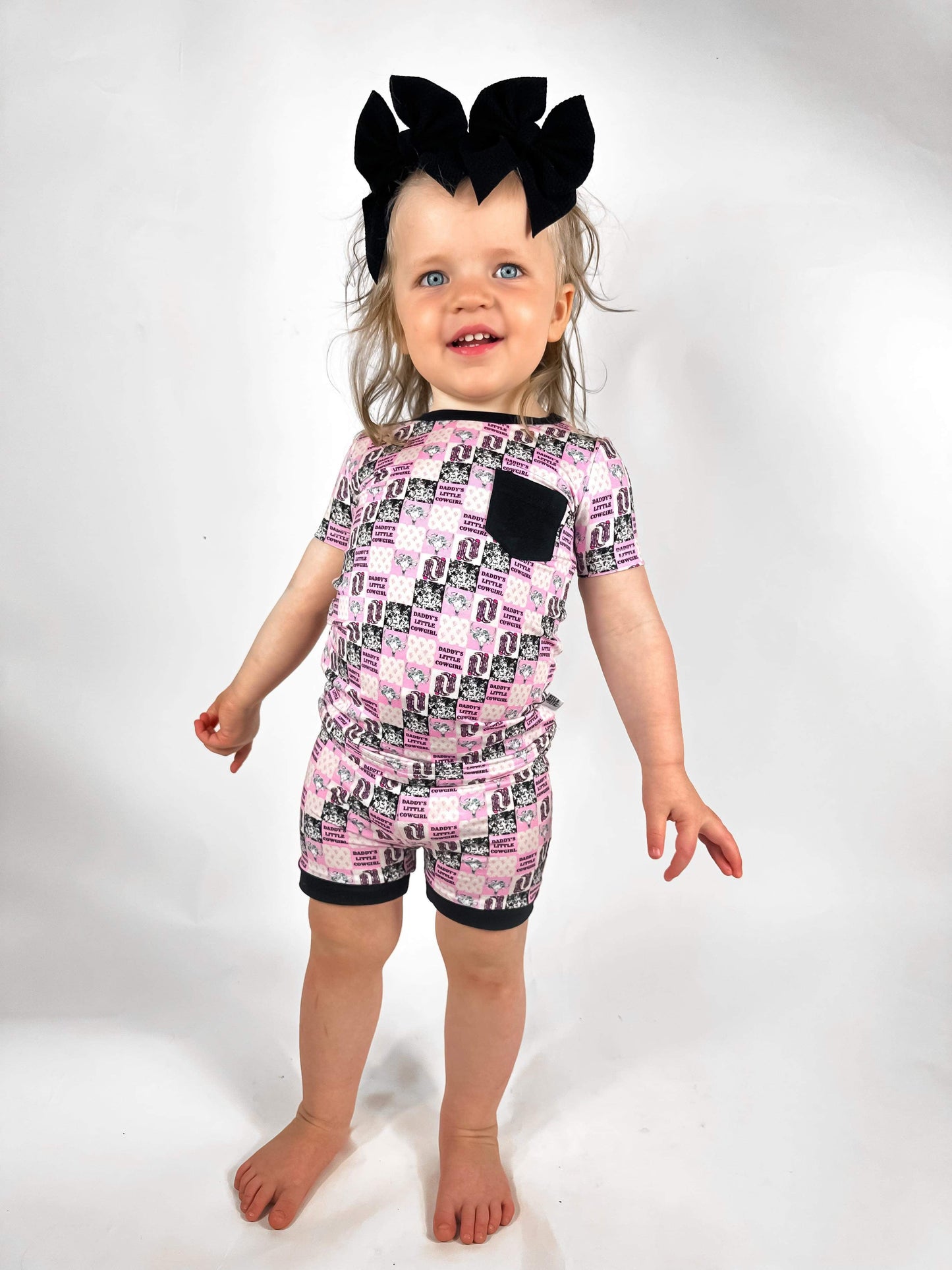 Daddy's Little Cowgirl Bamboo Short Set (FINAL SALE)