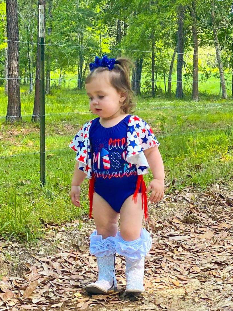 Little Miss Firecracker Leo/Top (FINAL SALE)