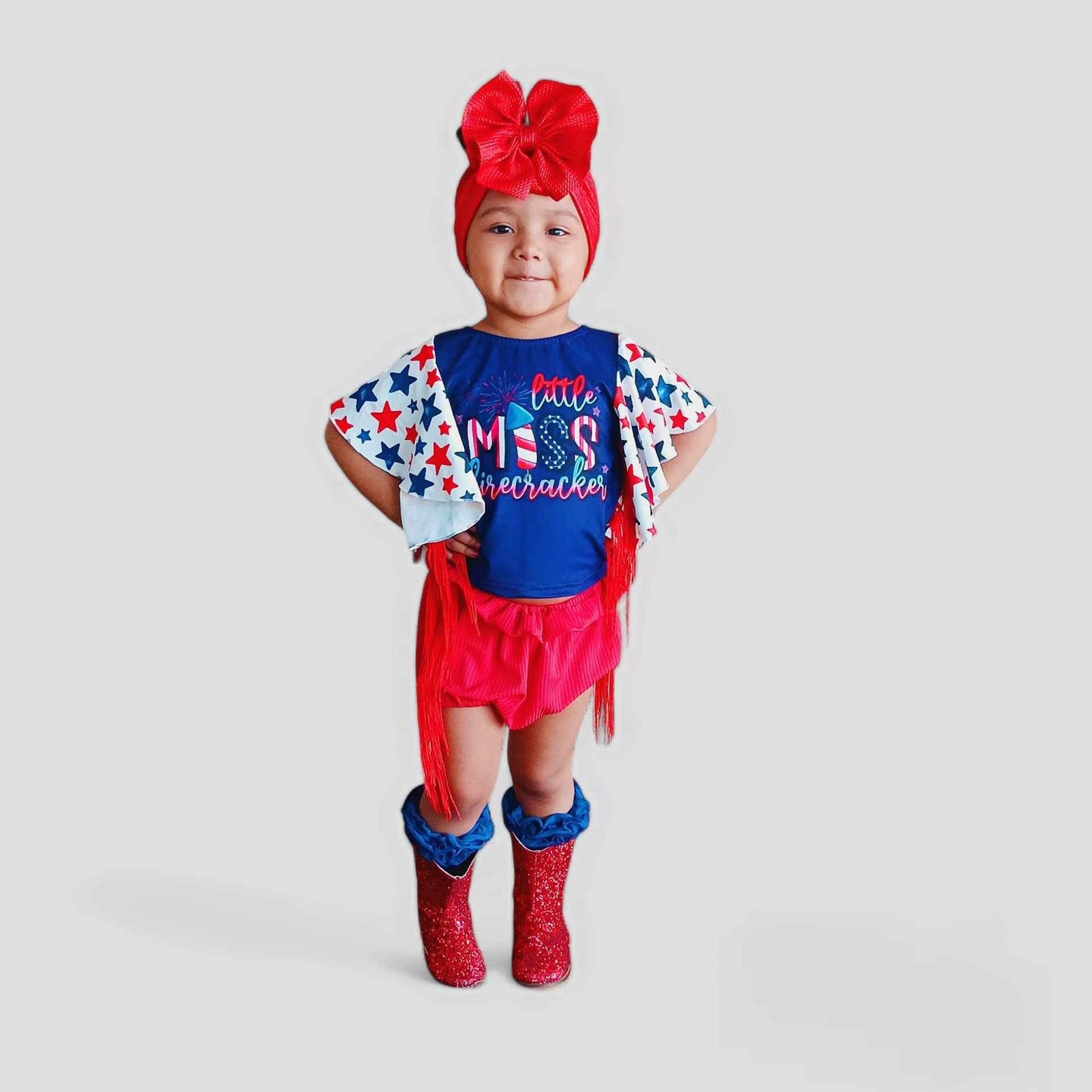 Little Miss Firecracker Leo/Top (FINAL SALE)