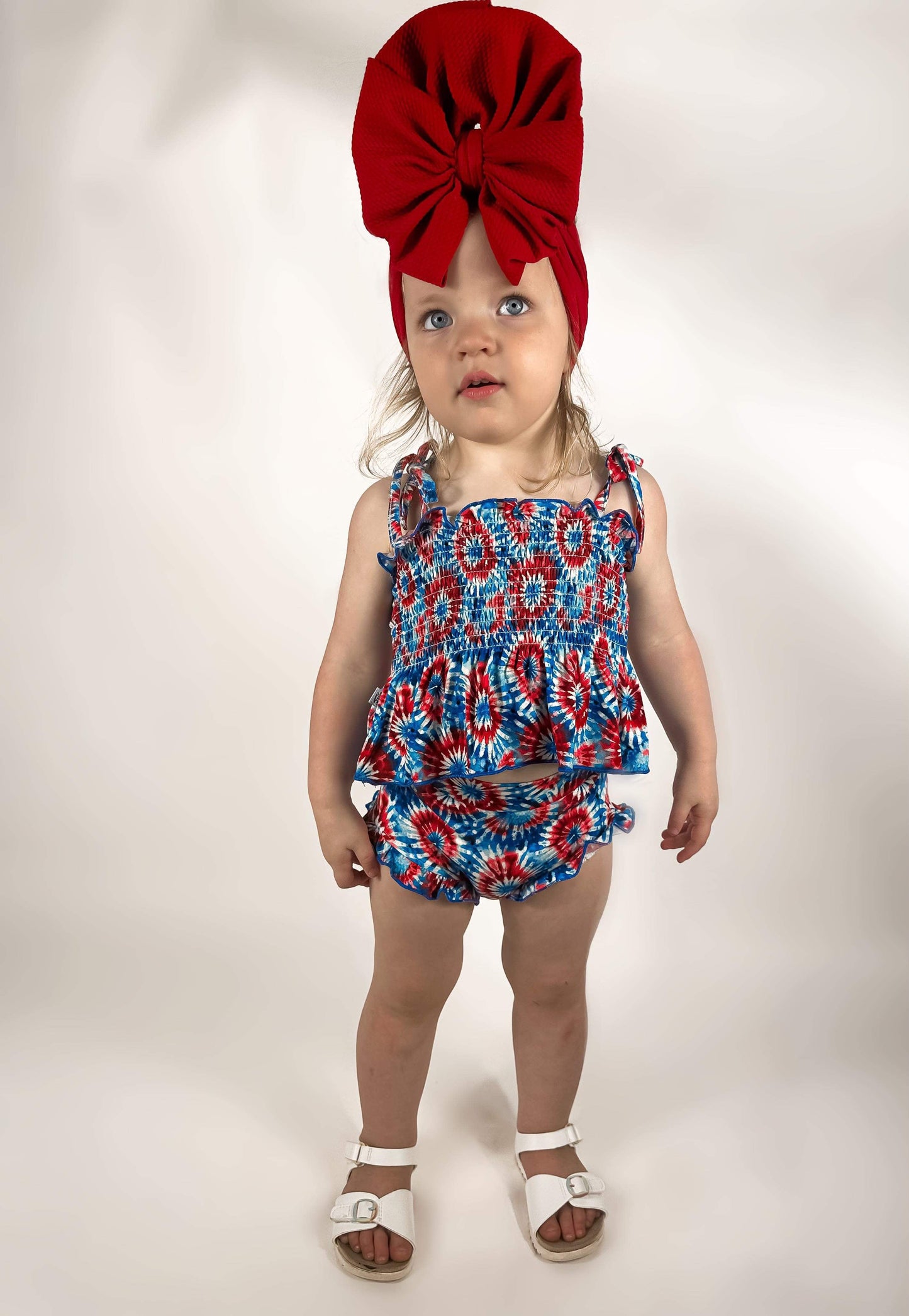 Tie Dye Bamboo Ruffle Set