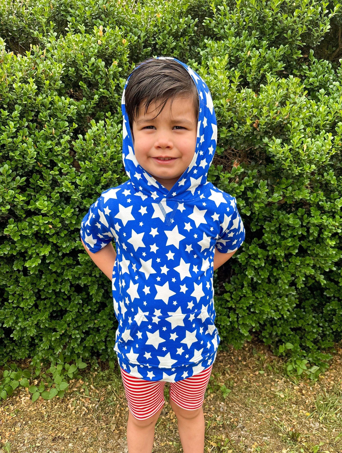 Star Spangled Cutie Bamboo Hooded Top