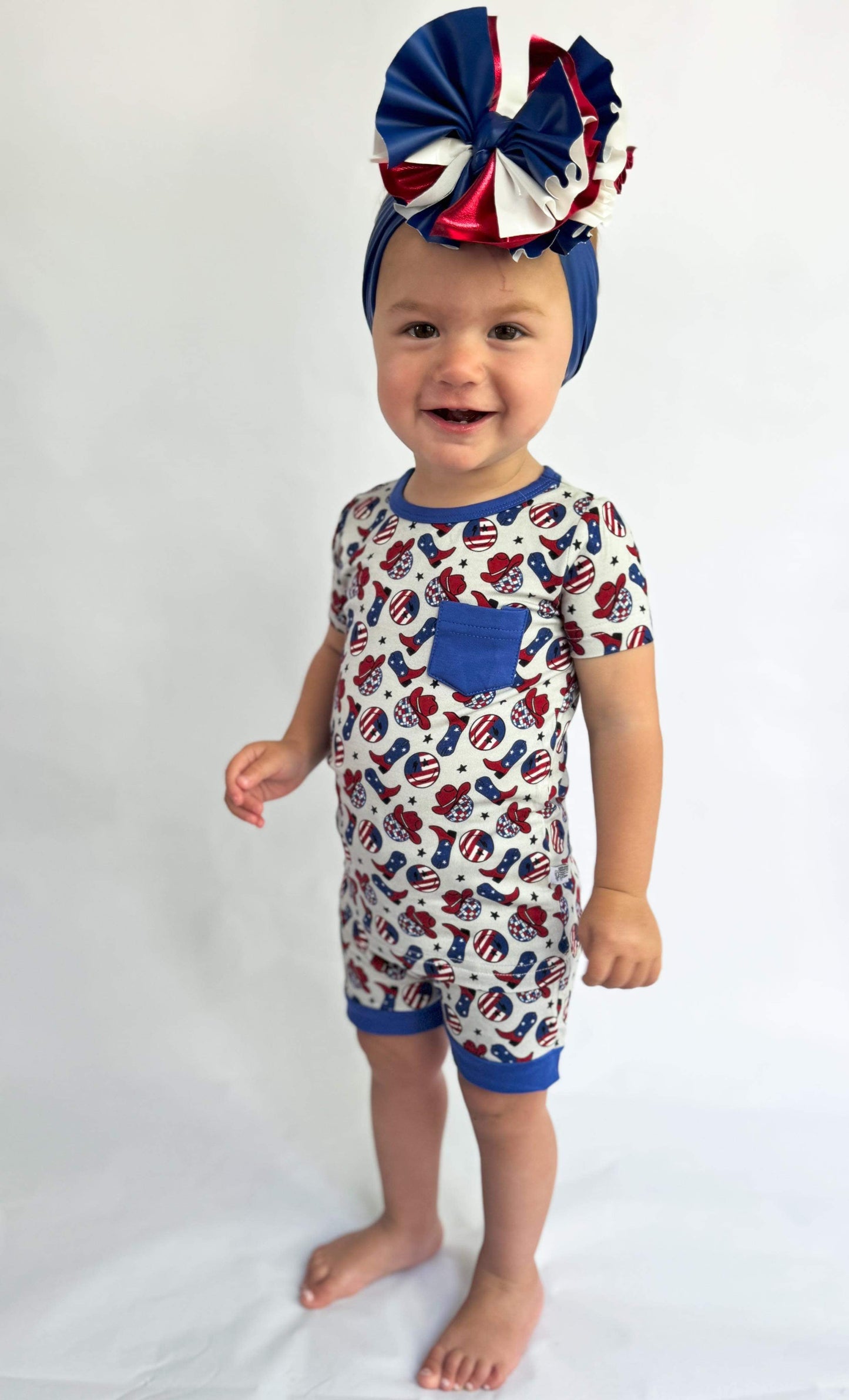 Party In The USA Bamboo Sleep Short Set