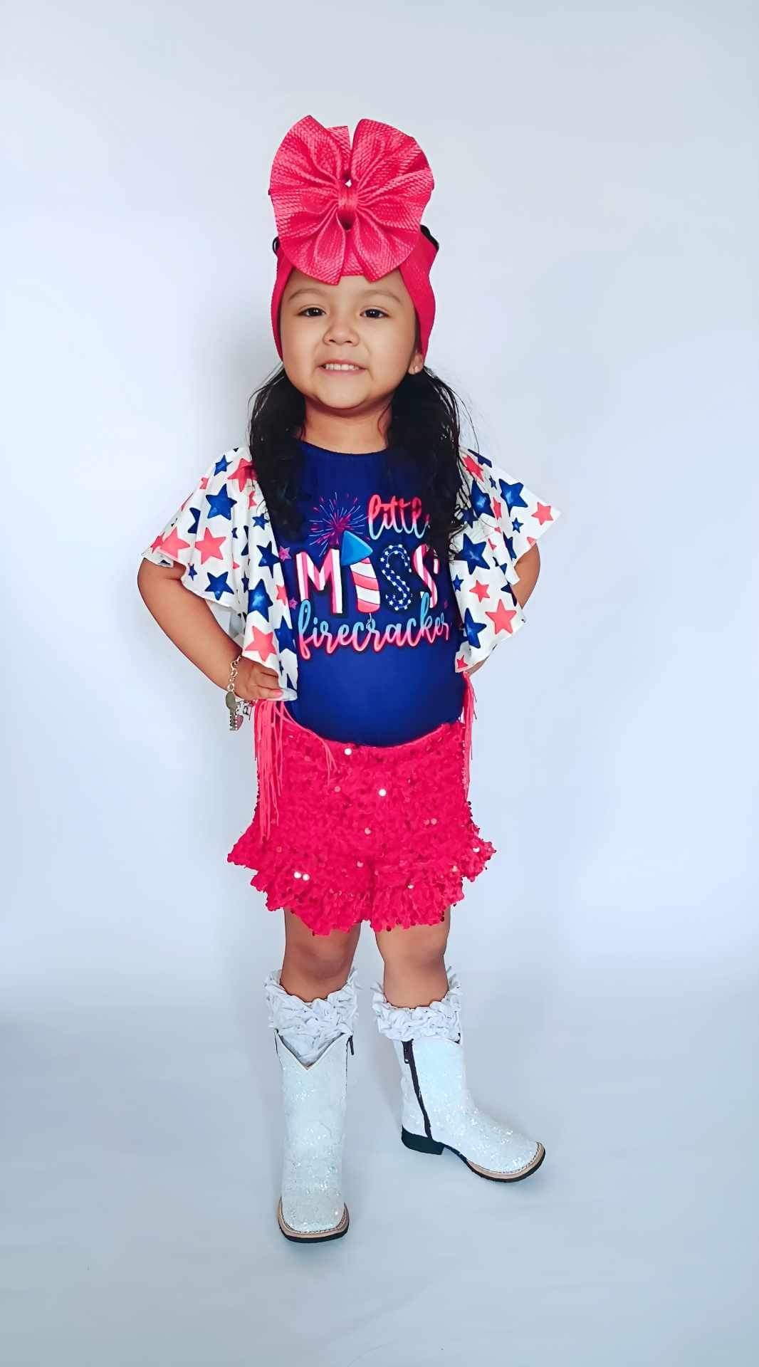 Little Miss Firecracker Leo/Top (FINAL SALE)