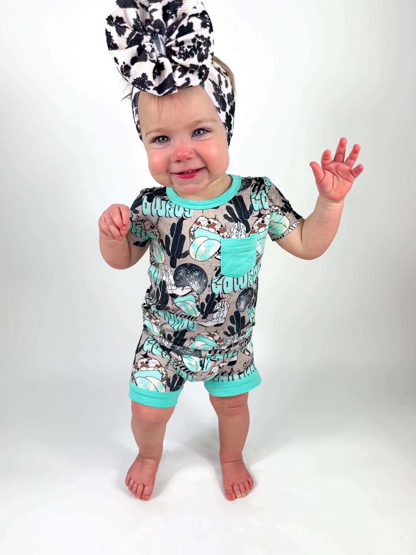 Yeehaw Cowboy Bamboo Short Set
