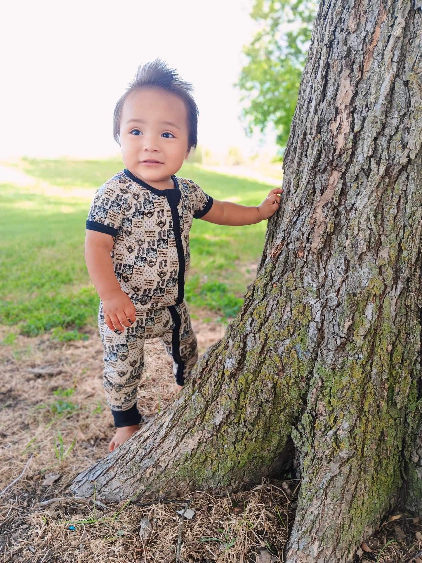Daddy's Little Cowboy Short Sleeve Bamboo Sleeper (FINAL SALE)