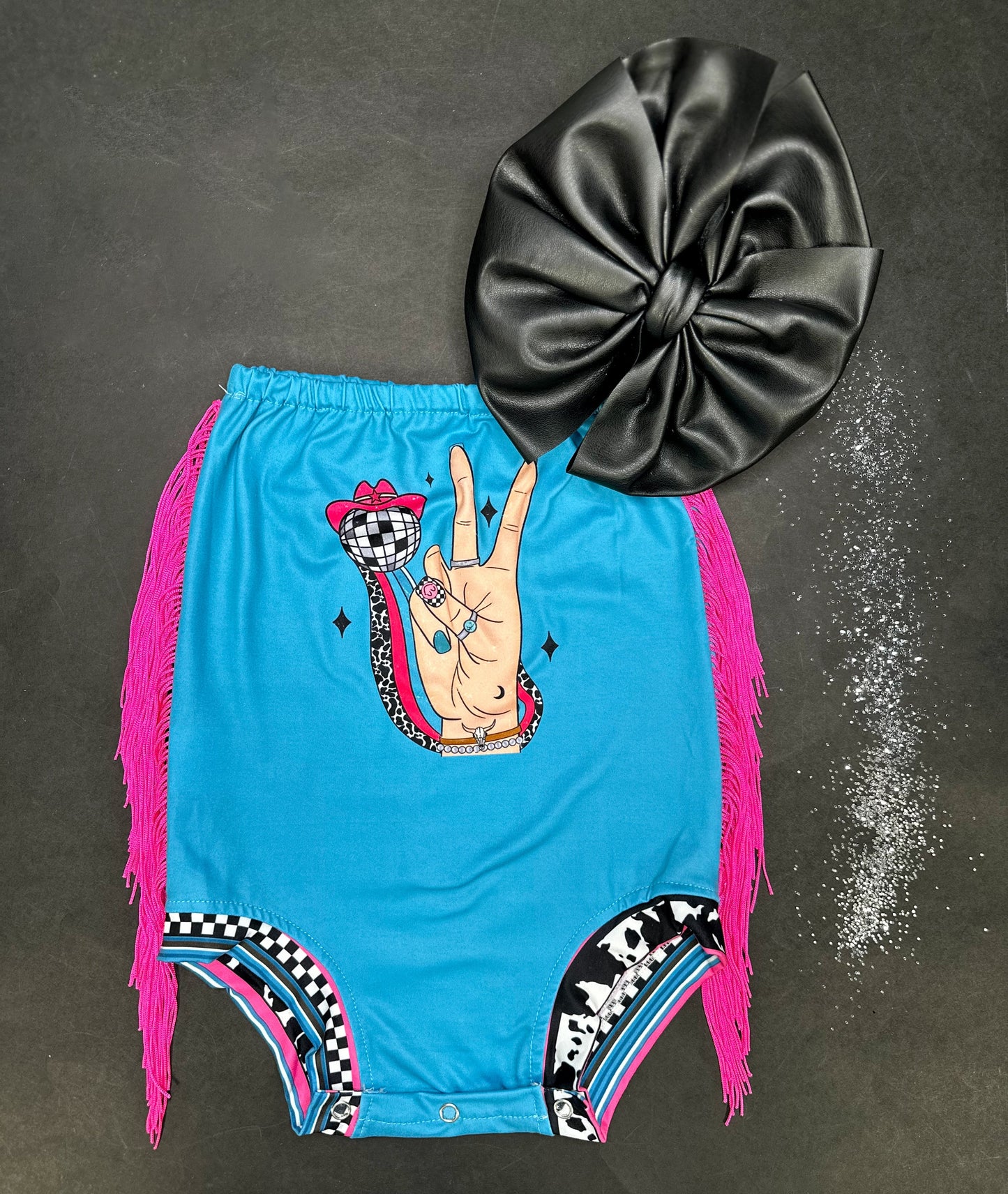 Space Cowgirl Bubble Romper/Top (FINAL SALE)