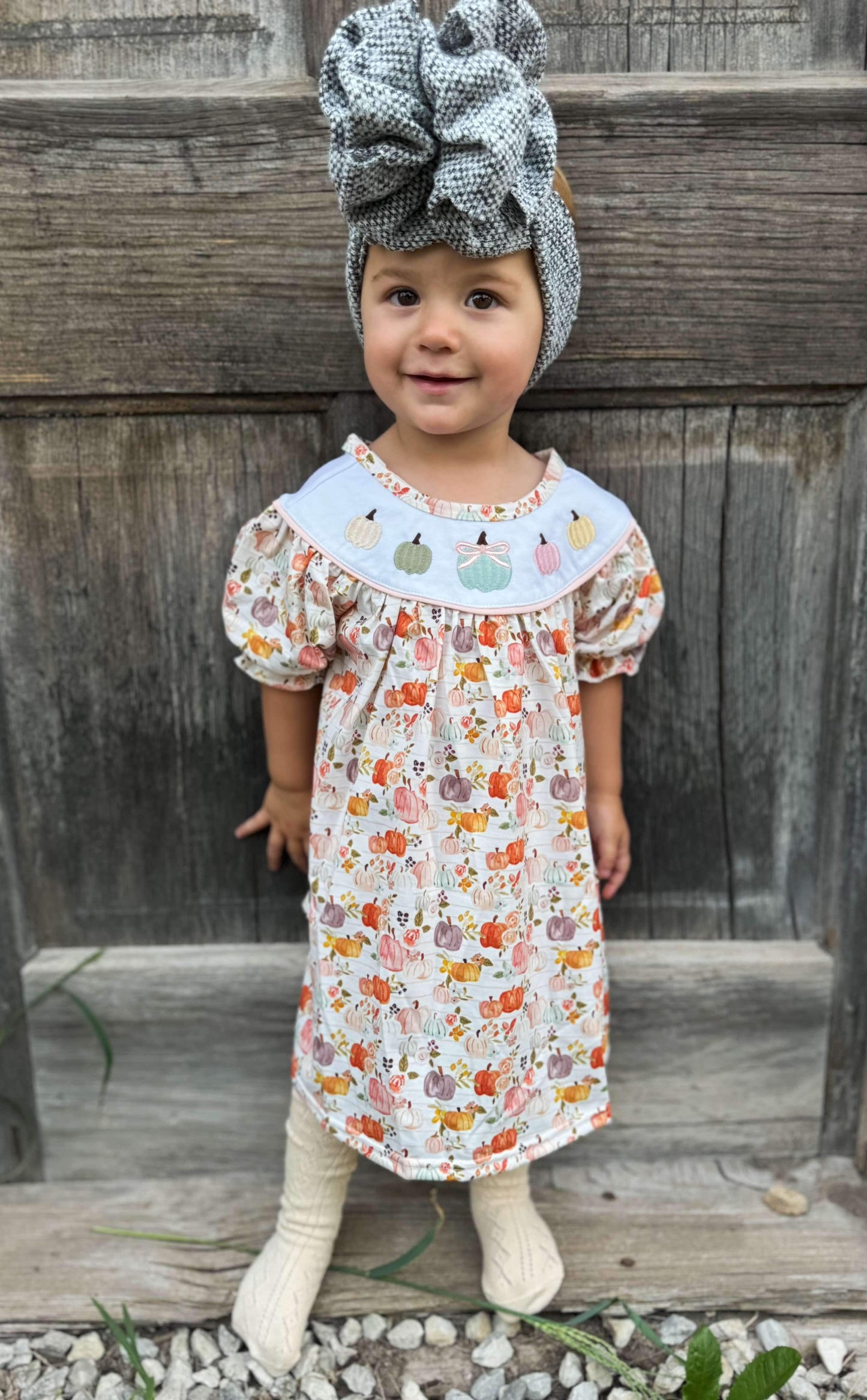 Pumpkin Smocked Dress (FINAL SALE)